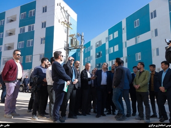 بازدید استاندار مرکزی از پروژه‌ مسکن ملی مهاجران