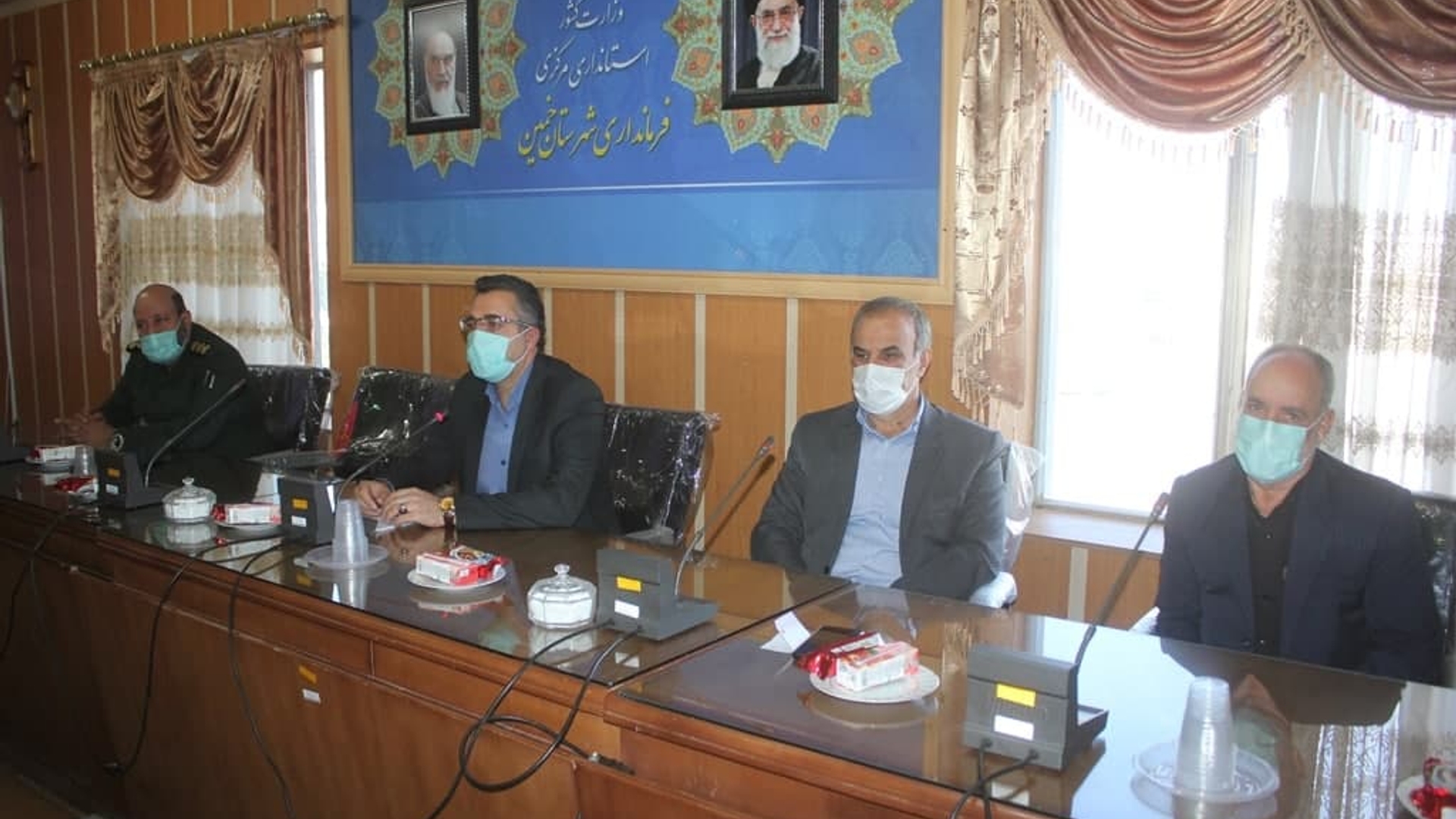 مراسم گرامیداشت هفته دفاع مقدس در فرمانداری خمین برگزار شد