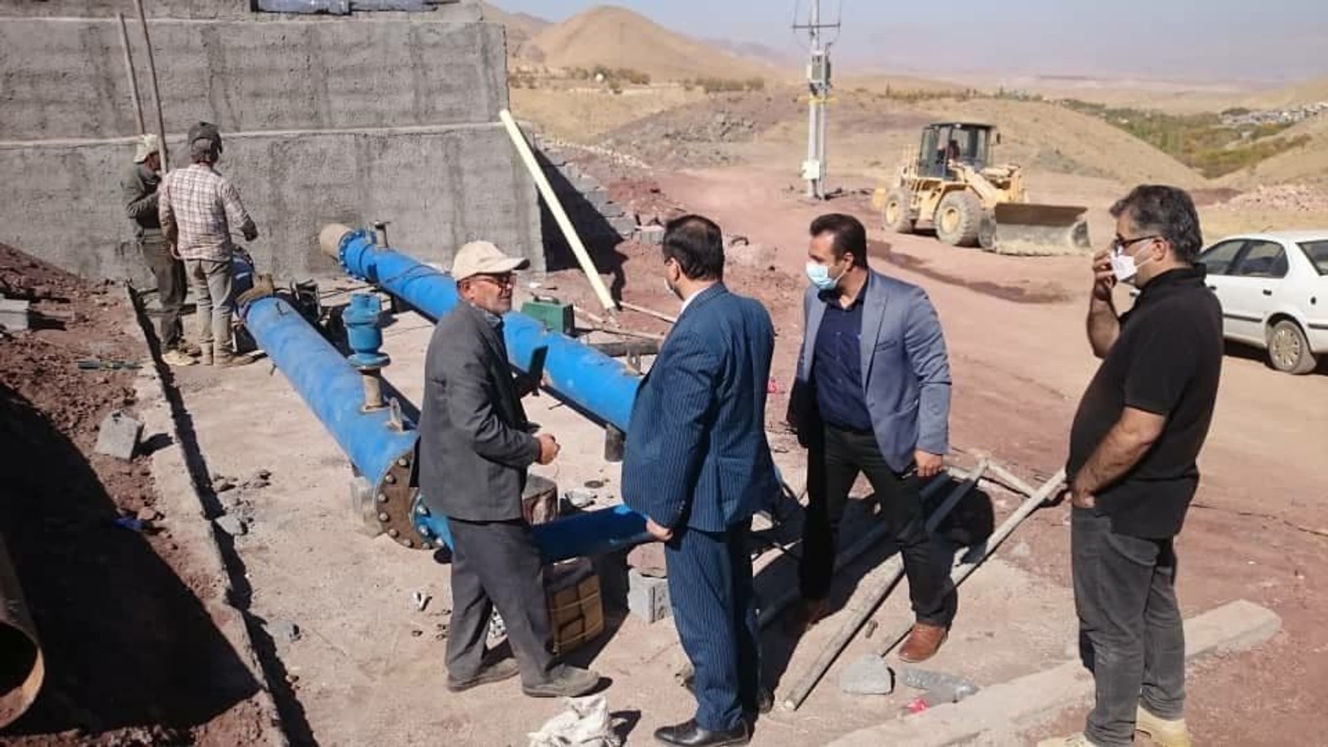 بازدید از پروژه آبرسانی اضطراری چشمه هفتیان.