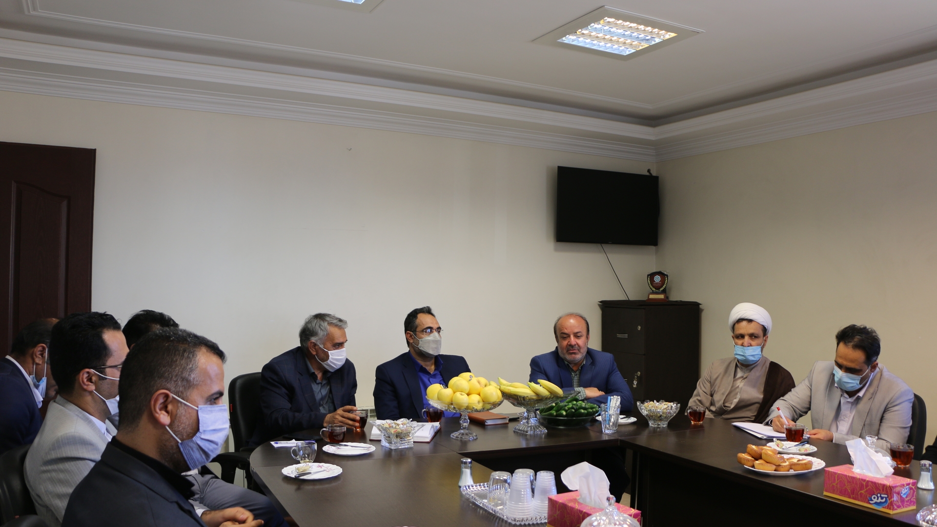 برگزاری مانور دورمیزی پدافندغیرعامل باحضور فرماندارشهرستان شازند