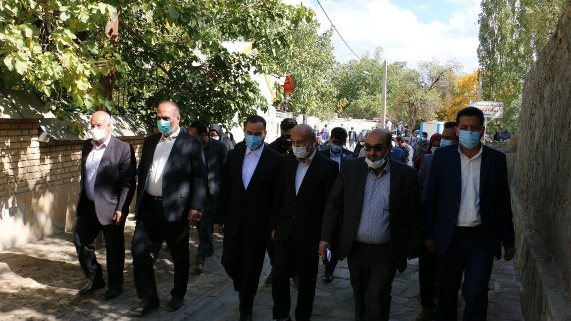 بهره برداری از پروژه سنگ فرش روستای طراران