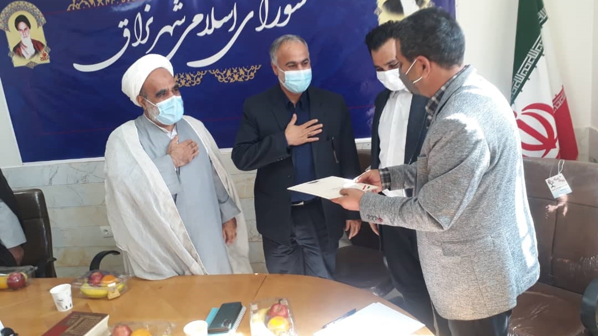 آییت معارفه شهردار نراق