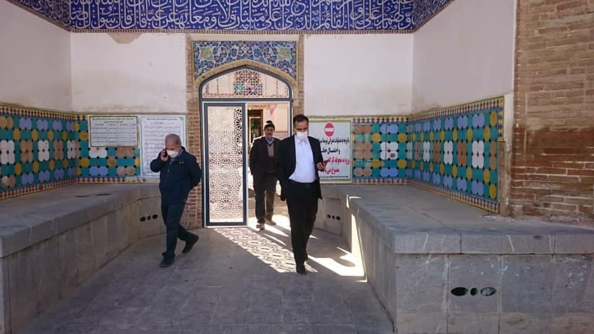 بازدید از سنگ فرش امامزاده محمد