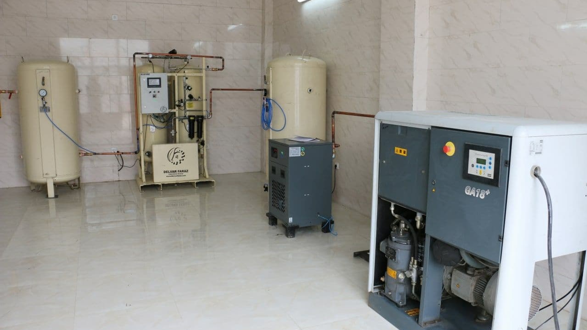 مرکز اکسیژن ساز بیمارستان والفجر تفرش به بهره برداری رسید