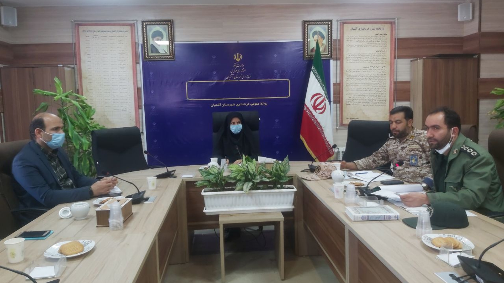 پیش جلسه برنامه ریزی و هماهنگی اجرای مانور خود حفاظتی