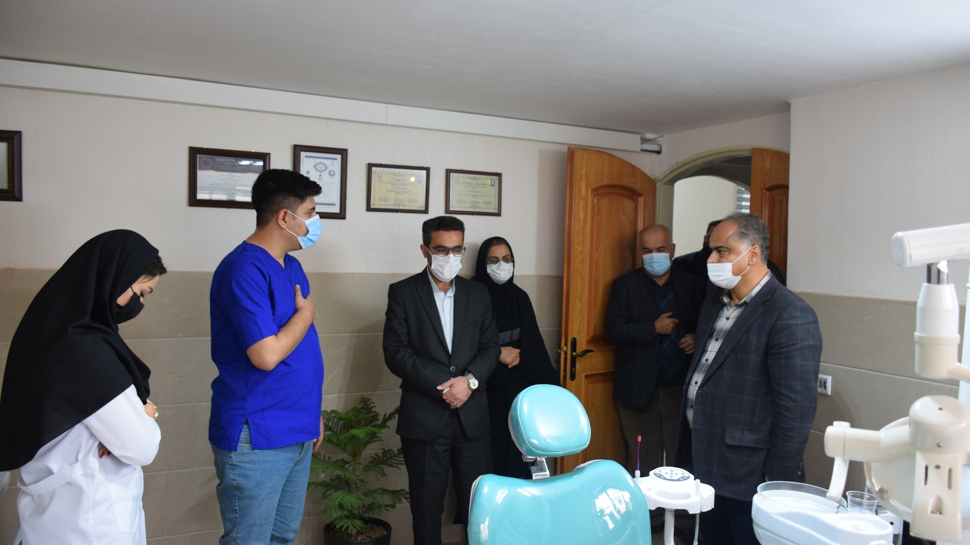 بازدید ناظری فرماندار شهرستان محلات از پلی کلینیک تخصصی نیکفر نیم ور