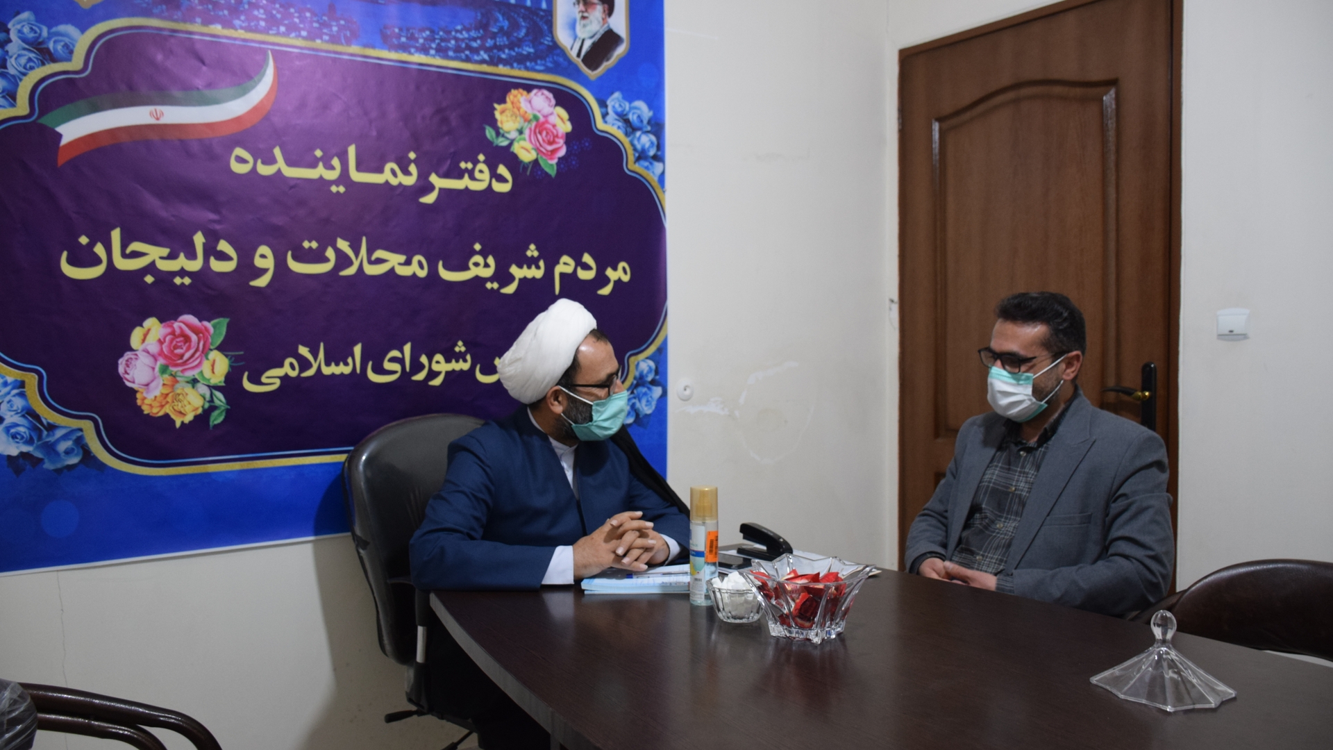 دیدار ناظری فرماندار شهرستان محلات با حجت الاسلام والمسلمین دکتر سلیمی نماینده مردم شریف محلات و دلیجان در مجلس شورای اسلامی