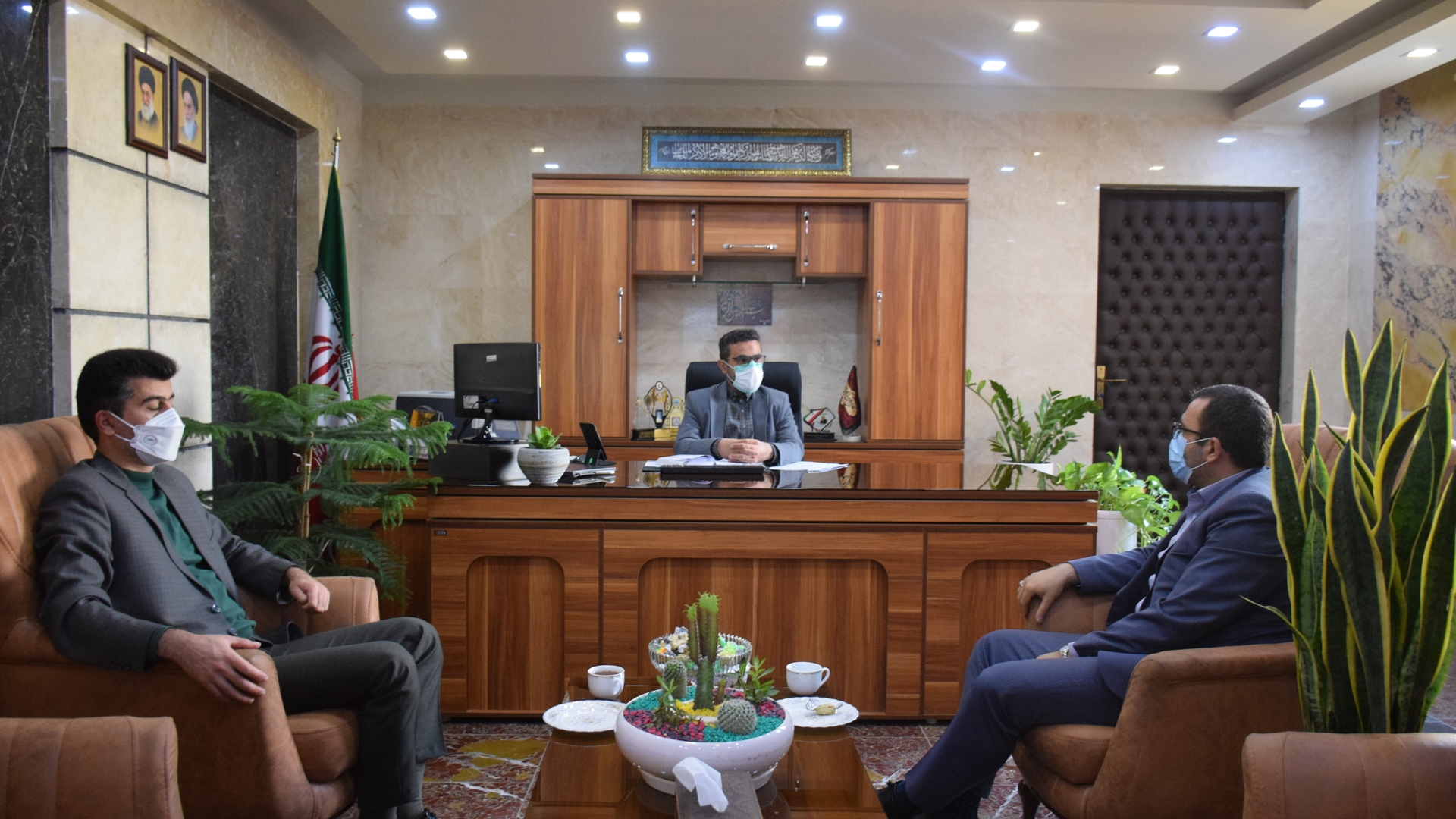 دیدار معاونین پژوهشی و پشتیبانی جهاد دانشگاهی استان مرکزی با ناظری فرماندار شهرستان محلات