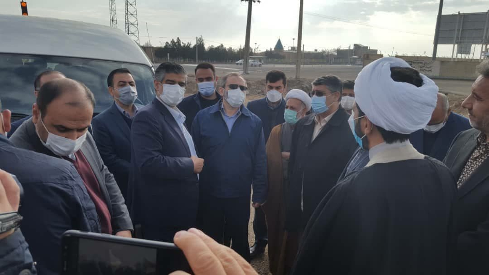 بازدید از پروژه در حال اجرای تعریض و بهسازی در محدوده روستای یاسبلاغ شهرستان کمیجان