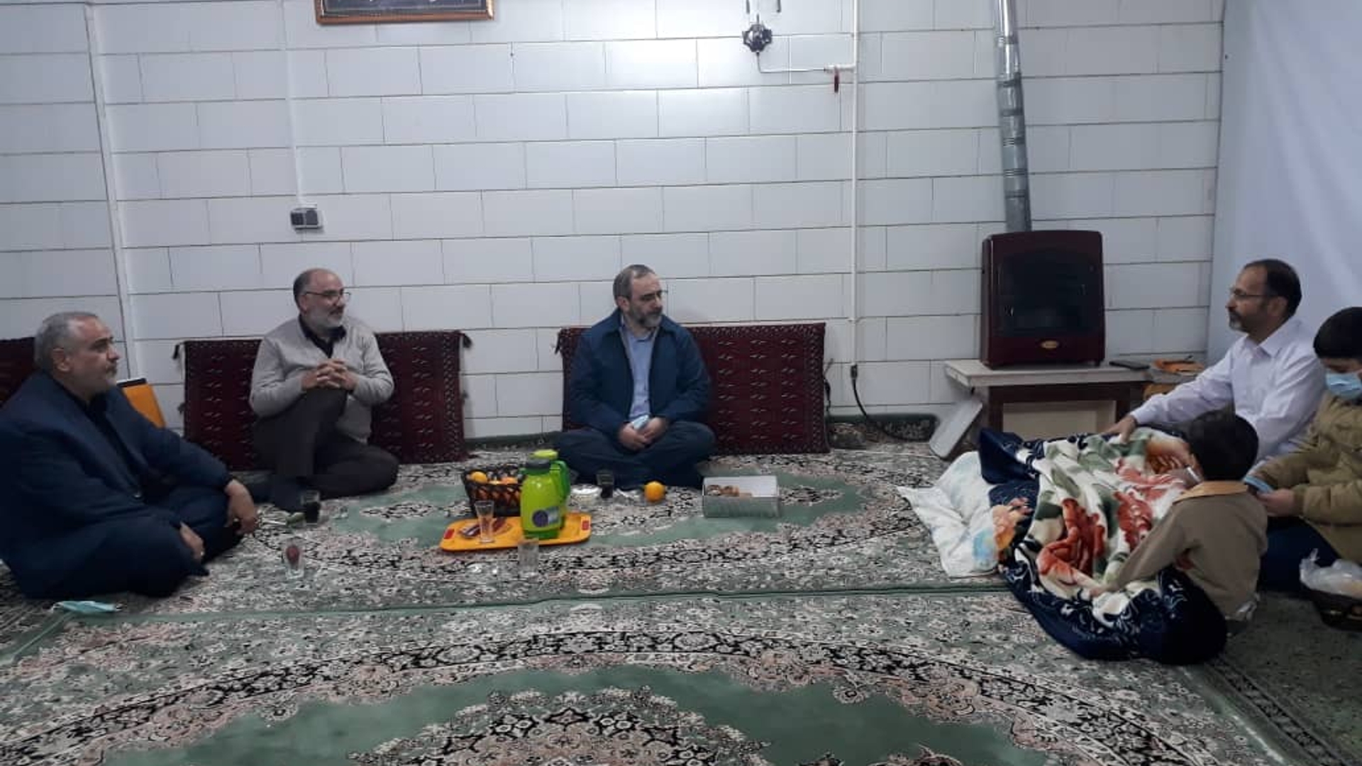 عیادت استاندار مرکزی از جانباز سرافراز مصطفی کاظمی