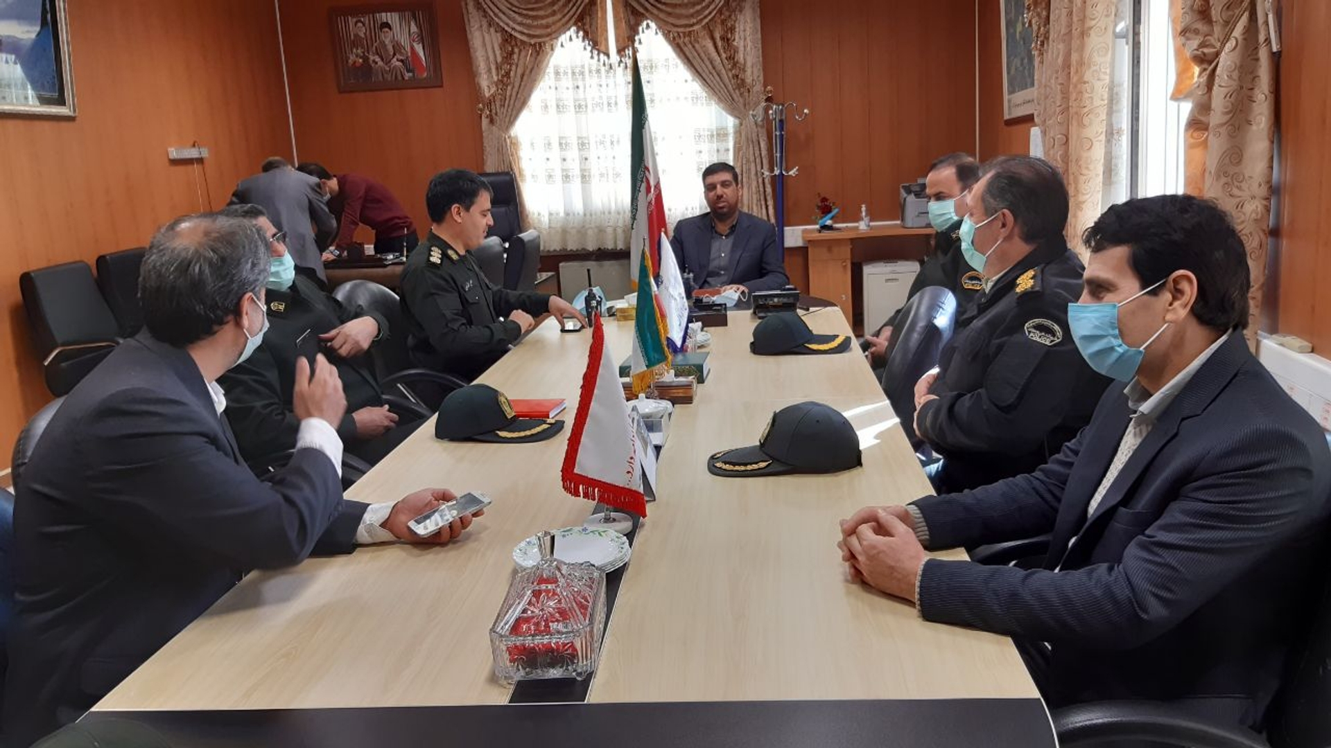 دیدار فرماندهی انتظامی شهرستان  با سرپرست فرمانداری شهرستان اراک