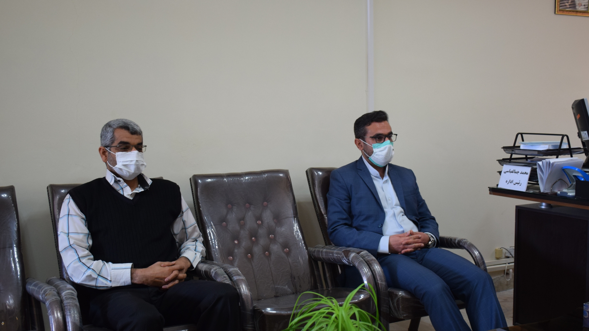 بازدید ناظری فرماندار شهرستان محلات از اداره صنعت، معدن و تجارت