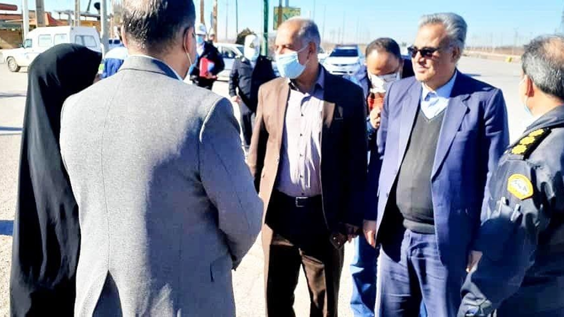 بازدید مهندس سلیمانی فرماندار شهرستان زرندیه به همراه دکتر نوازنی مدیر کل دفتر فنی