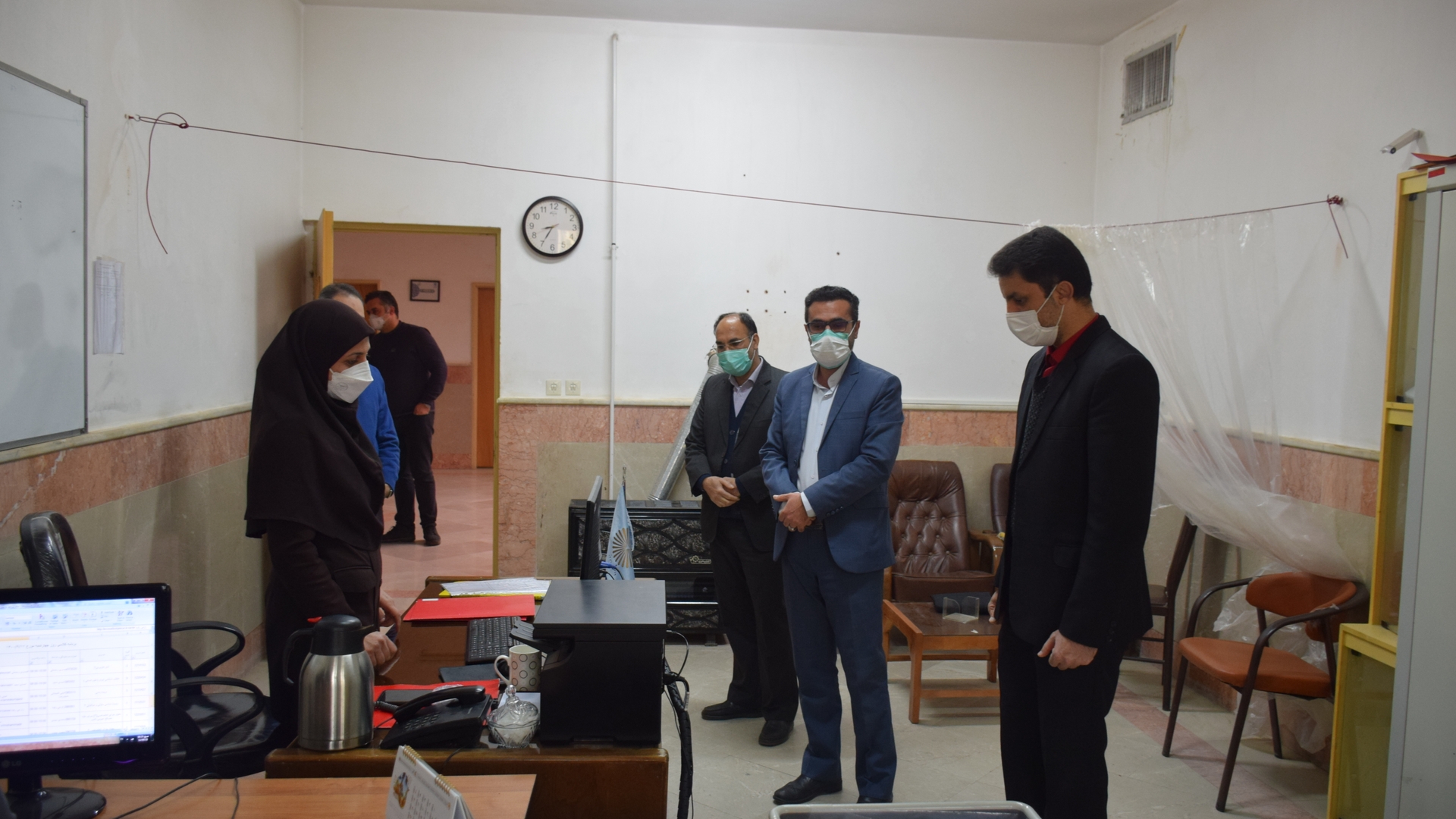 حضور ناظری فرماندار شهرستان محلات به مناسبت روز دانشجو در دانشگاه پیام نور و دیدار و گفتگو با رئیس دانشگاه