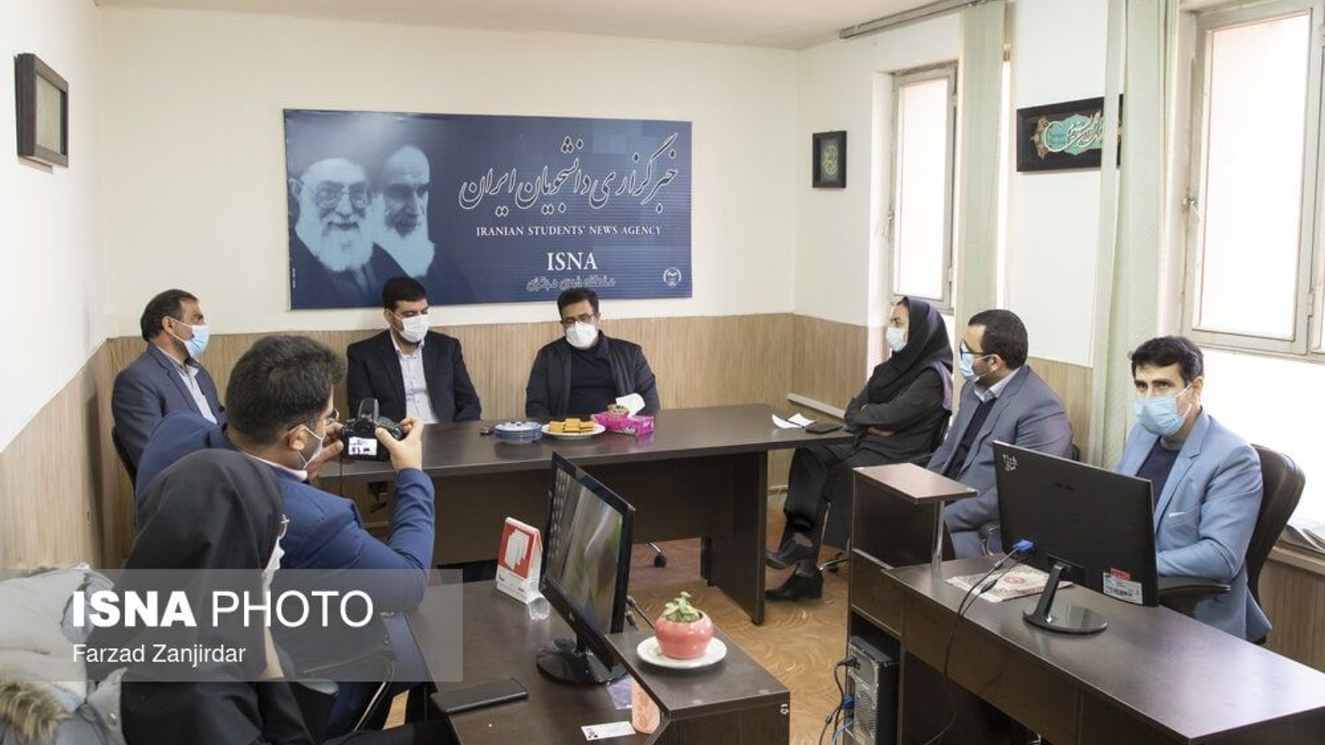 بازدید سرپرست فرمانداری اراک از خبرگزاری ایسنا در اراک