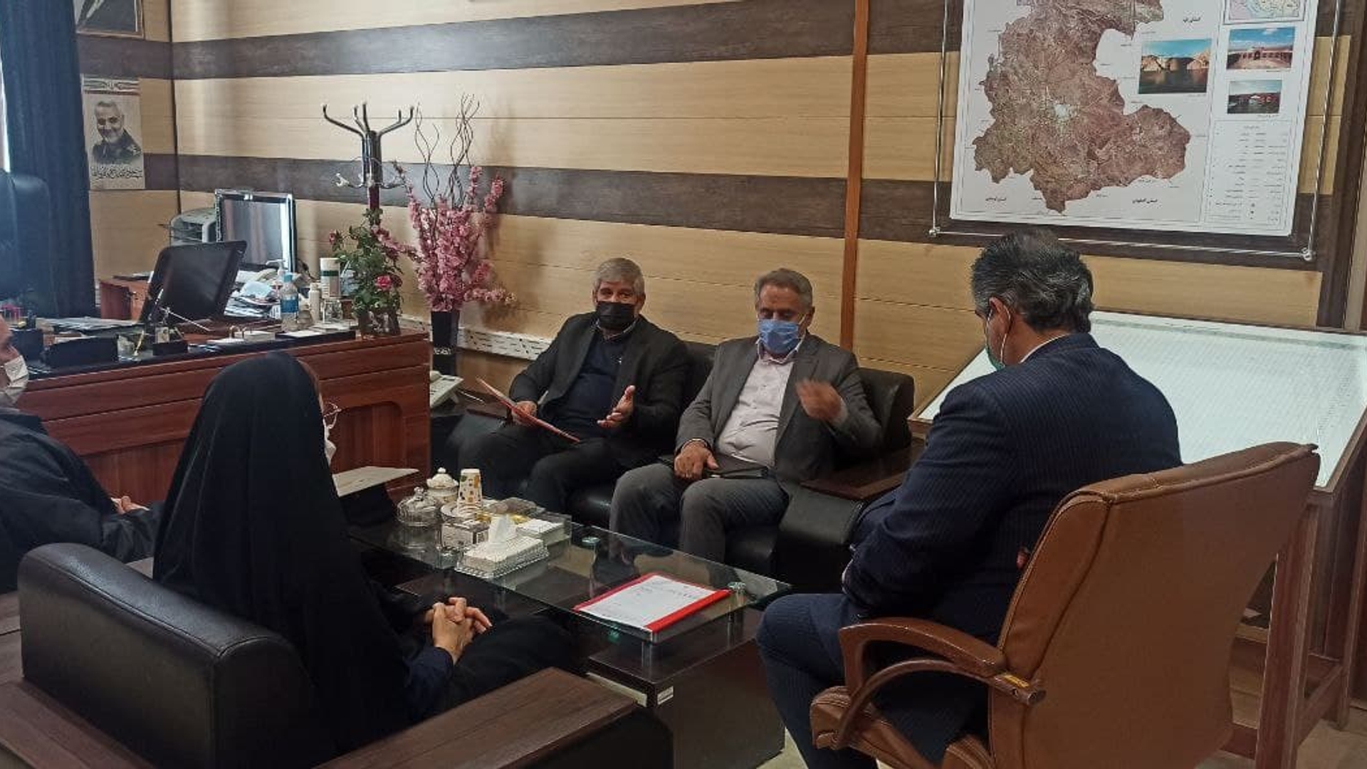 دیدار اعضای شورای اسلامی و دهیار روستای کوهین