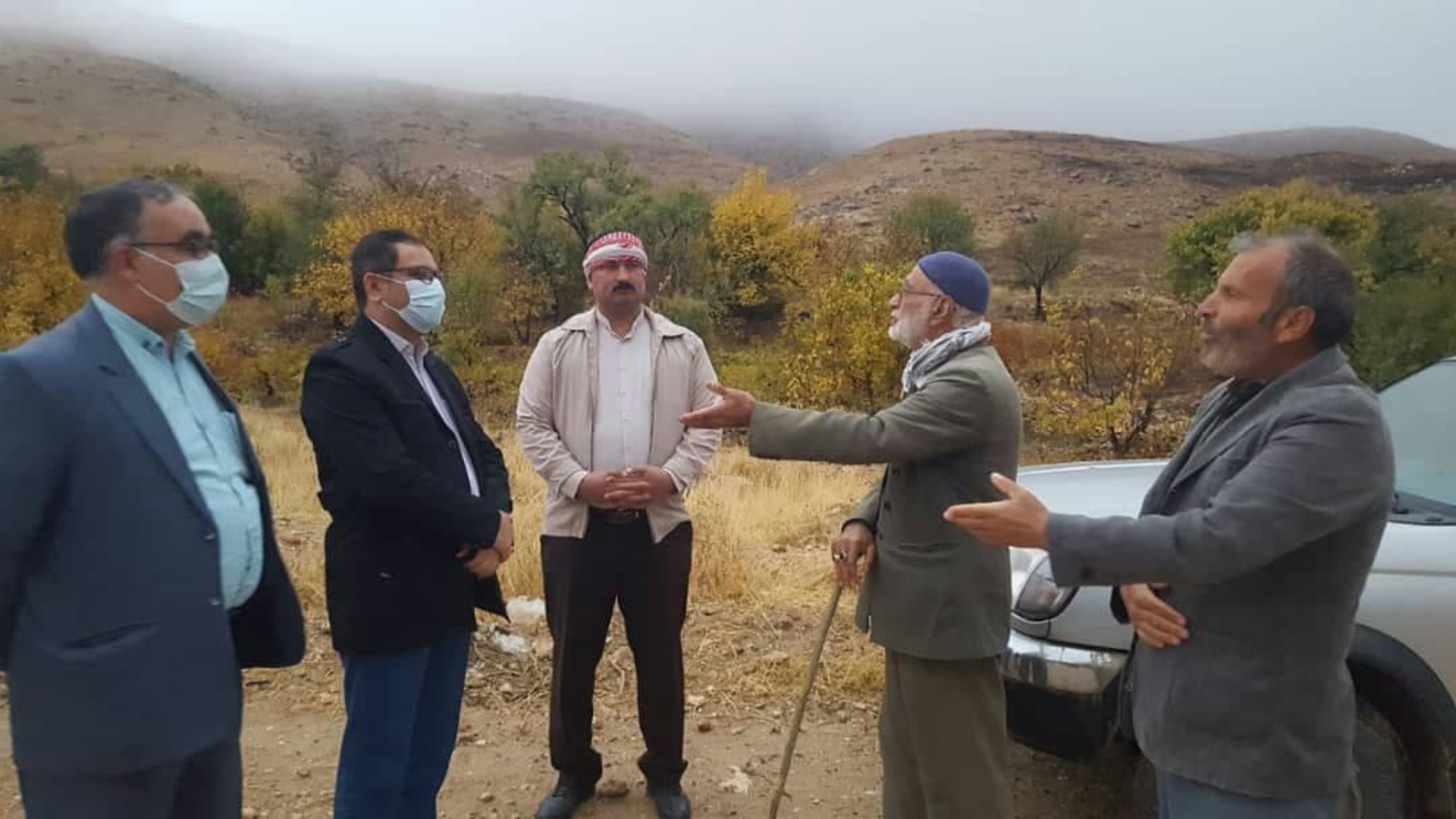 بازدید فرماندار کمیجان از جاده روستایی در حال احداث سیجان به طرلان
