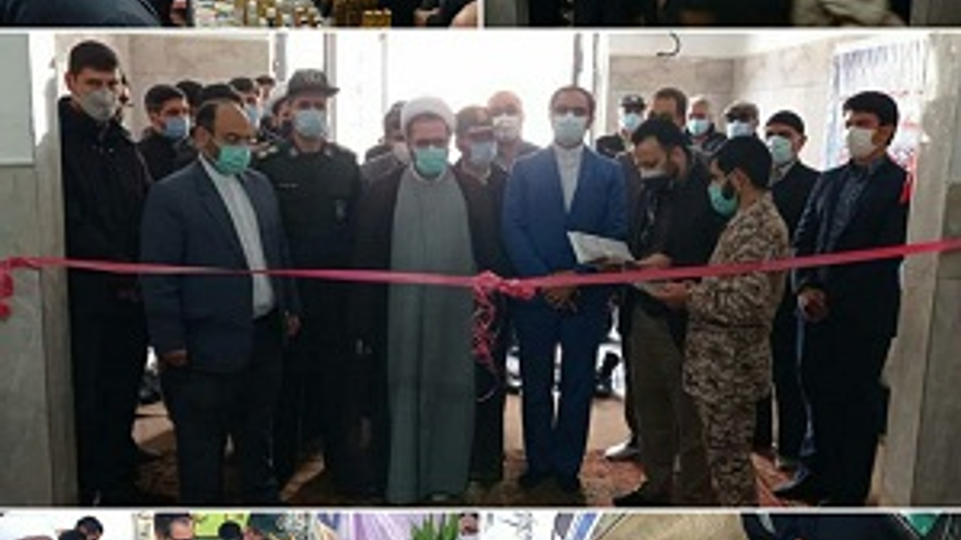 افتتاحیه نمایشگاه عرضه محصولات اقتصاد مقاومتی صندوق های قرض الحسنه شهرستان کمیجان در حسينيه مسجد صاحب الزمان (مصلی)