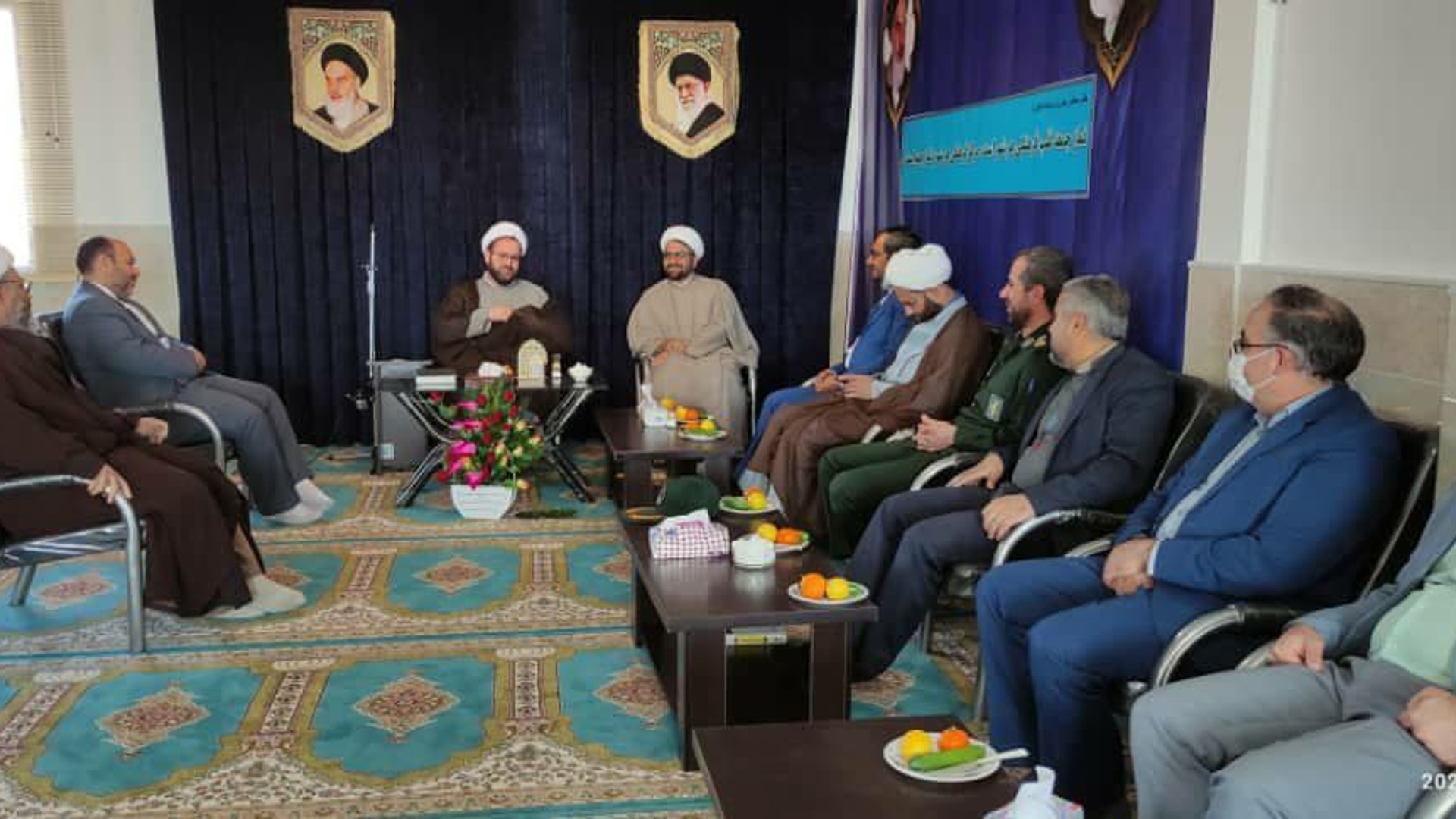 دیدار با حجت الاسلام و المسلمین دکتر خلیلی، امام جمعه و حجت الاسلام والمسلمین عباسی، مدیرکل محترم تبلیغات اسلامی استان