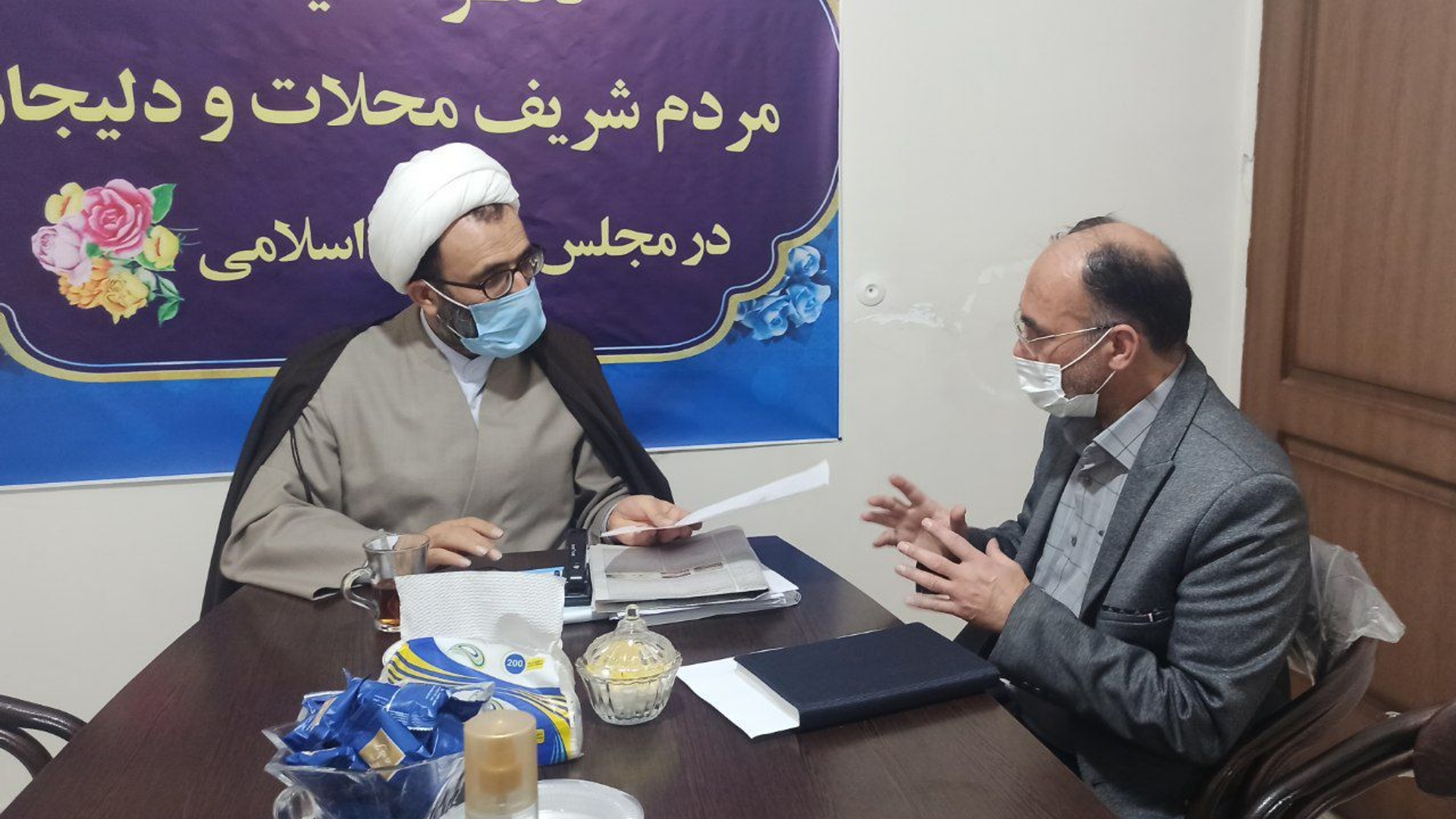 دیدار آقاگلی بخشدار مرکزی با دکتر سلیمی نماینده مجلس شورای اسلامی شهر محلات و دلیجان