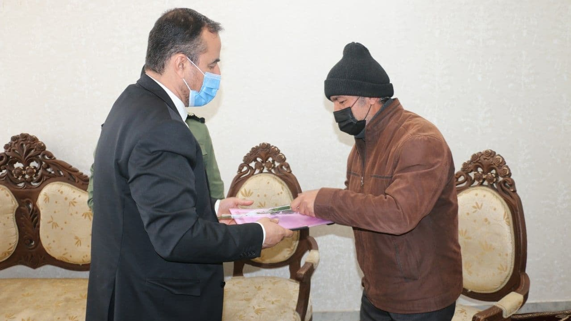 دیدار با خانواده جانباز سرافراز حاج منصور حیدری