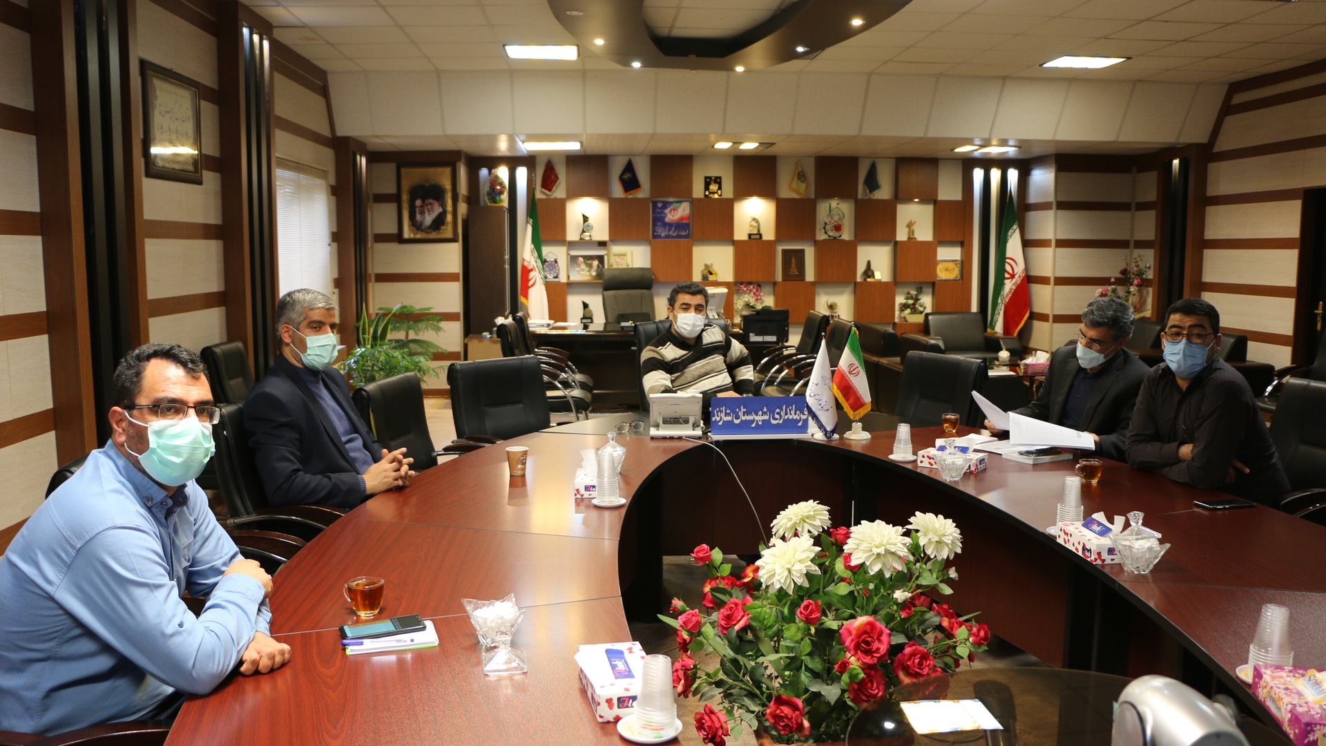 جلسه هیات تطبیق مصوبات شورای اسلامی شهرهای شهرستان شازند به ریاست دکتر رمضانی  فرماندار شهرستان شازندبرگزارشد