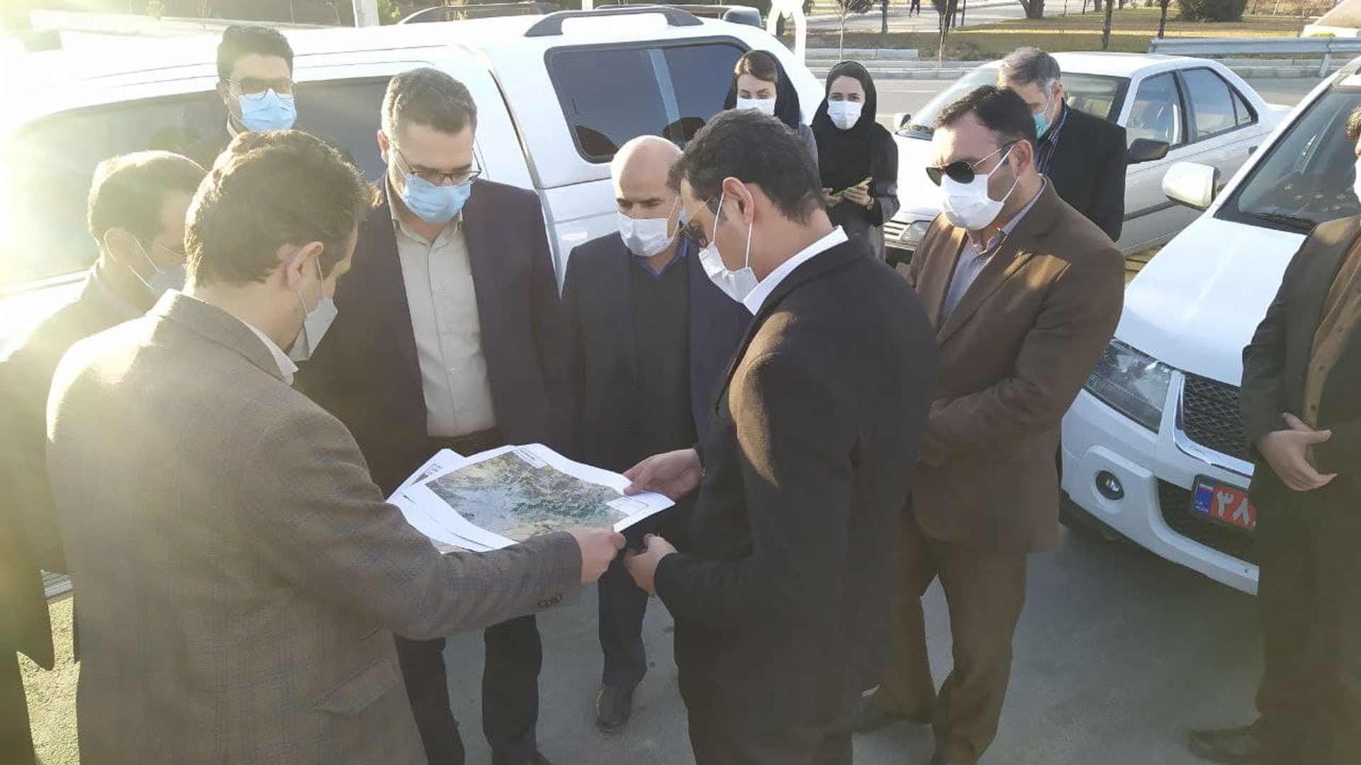 فرماندار از محل احداث ایستگاه راه آهن خط راه آهن اراک – اصفهان بازدید کرد