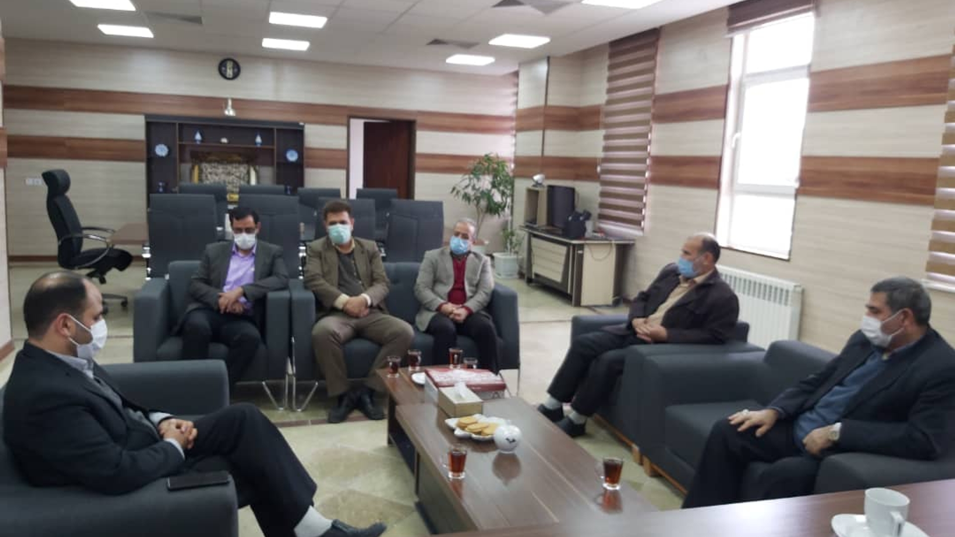 دیدار  اعضای هیات نظارت بر انتخابات ششمین دوره شوراهای اسلامی شهرستان آشتیان با فراهانی سرپرست فرمانداری آشتیان