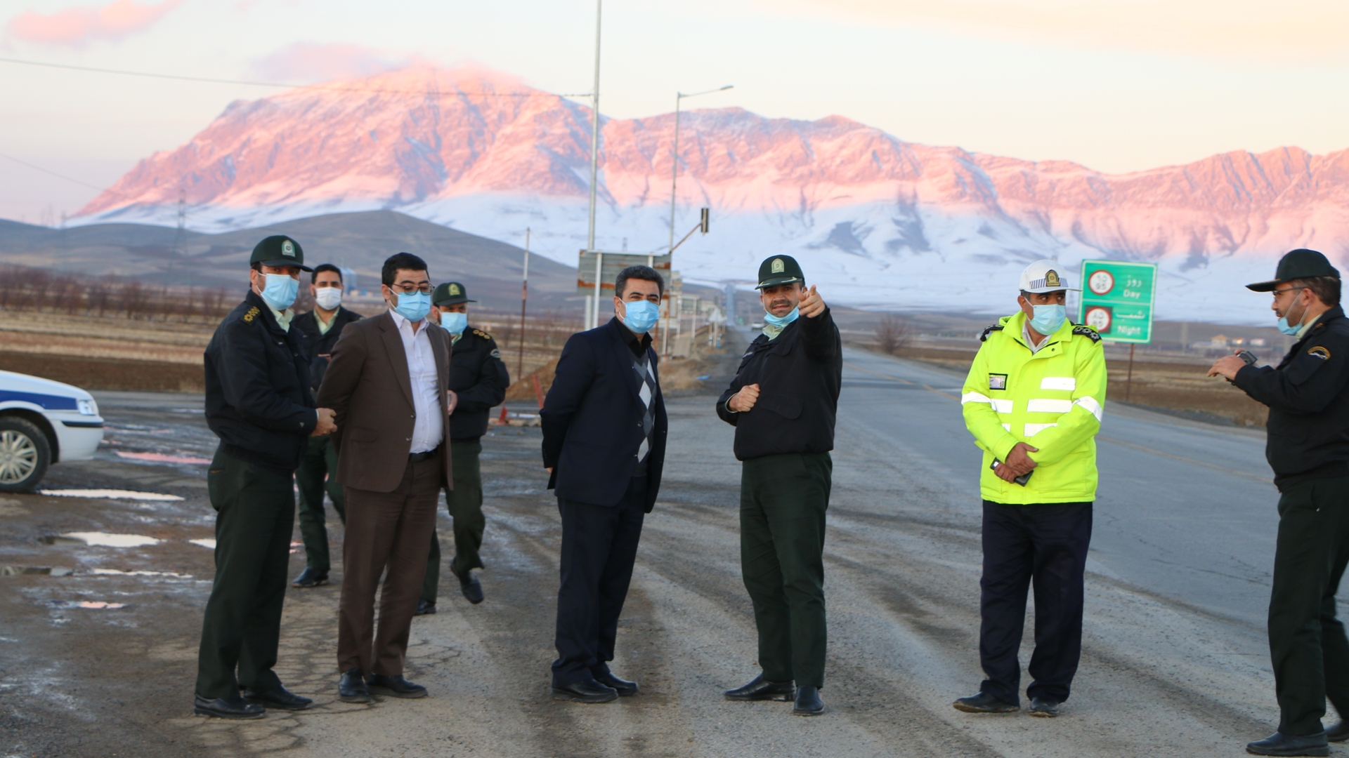 بازدید فرماندار شهرستان شازند از ایستگاه پلیس حسین آباد تابع بخش قره کهریز محور اصلی اراک_ شازند _ ازنا _خرم آباد استان لرستان