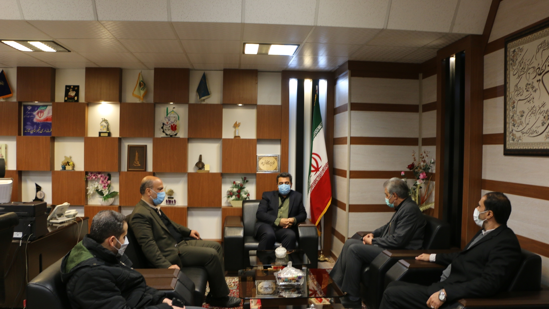 دیدار و نشست صفری سرپرست اداره کل جهادکشاورزی استان مرکزی با فرماندار شهرستان شازند