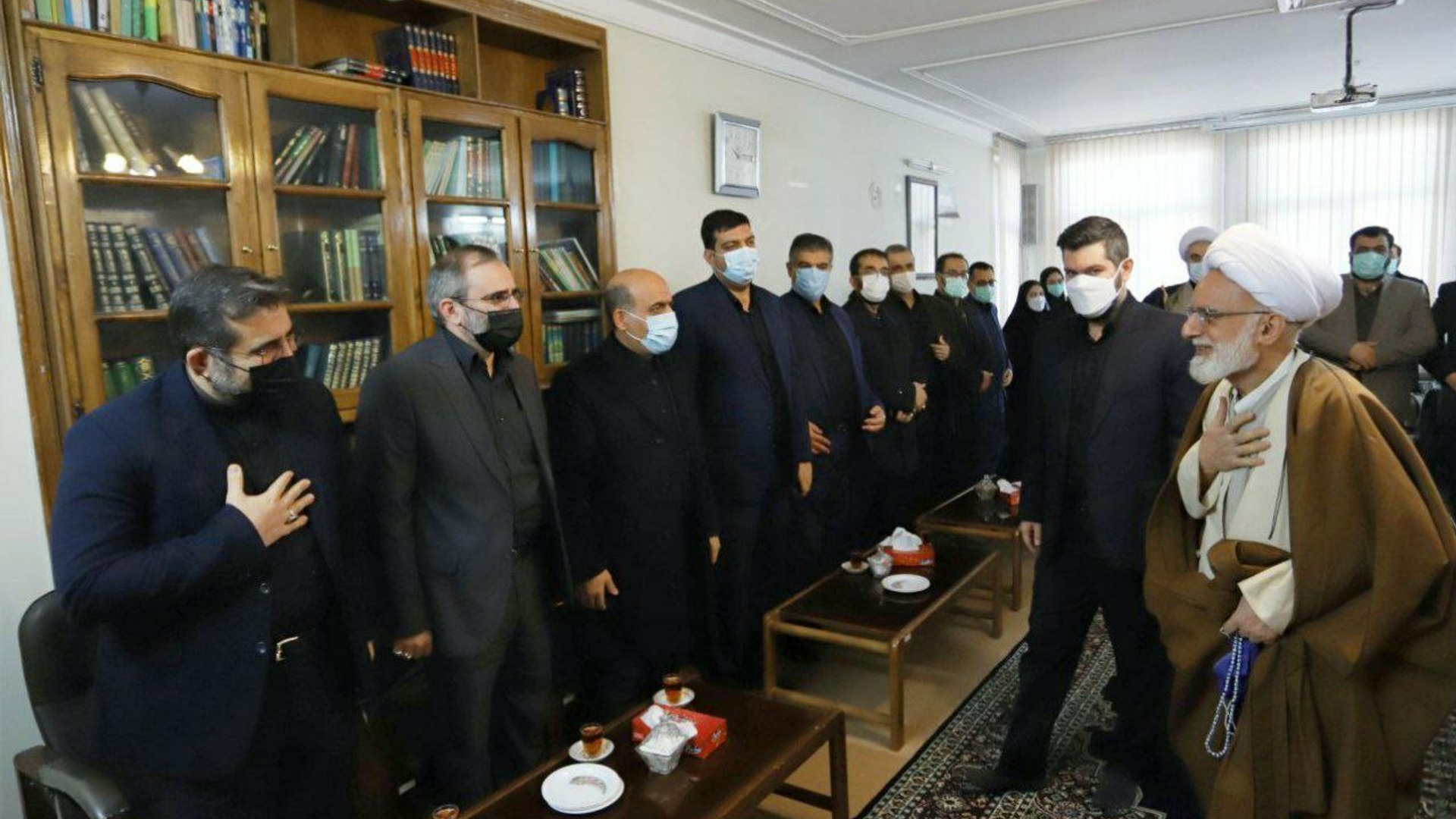 دیدار وزیر فرهنگ و ارشاد اسلامی و استاندار مرکزی، فرماندار شهرستان اراک و هیات همراه با حضرت آیت اله دری نجف‌آبادی نماینده ولی فقیه در استان مرکزی و امام جمعه اراک