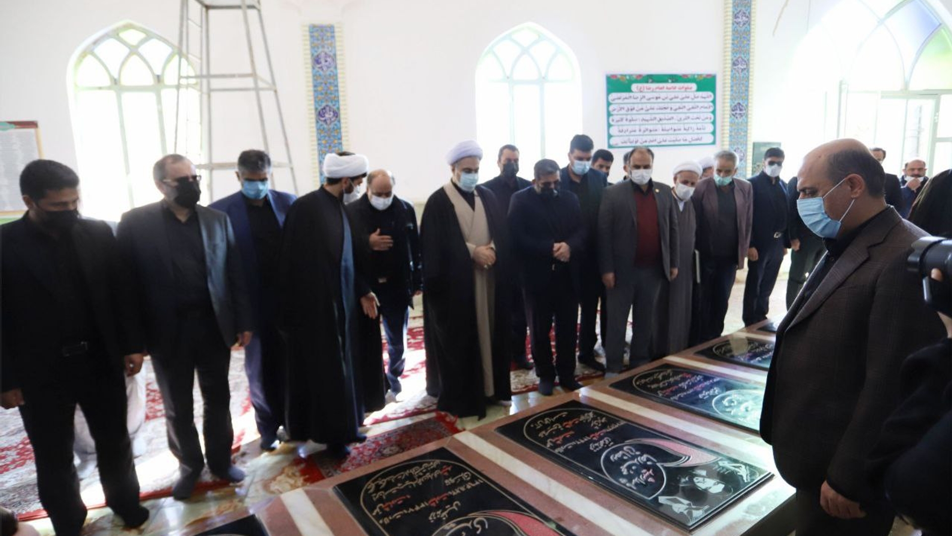 حضور وزیر فرهنگ و ارشاد اسلامی و استاندار مرکزی ، فرماندار شهرستان اراک و هیات همراه در شهر ساروق