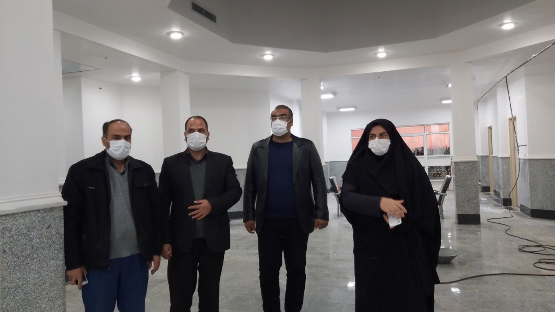 بازدید فراهانی سرپرست فرمانداری به اتفاق آشتیانی معاون فرماندار،ملکا شهردار و عسکری رئیس اداره فرهنگ و ارشاد اسلامی شهرستان از مجتمع  فرهنگی و هنری علامه سیدجلال الدین میری آشتیانی