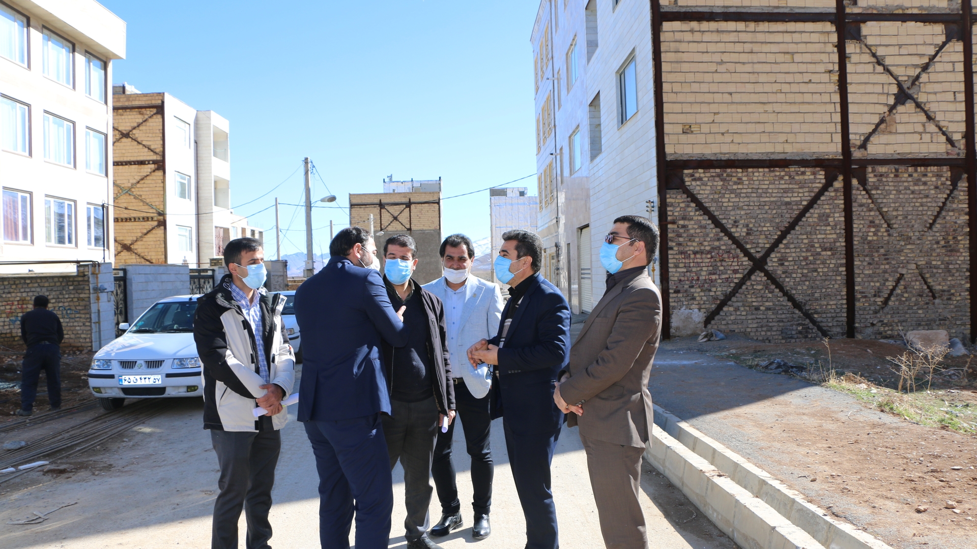بازدید دکتر رمضانی فرماندار شهرستان شازند از منطقه اجرای طرح اقدام ملی مسکن در شهرشازند
