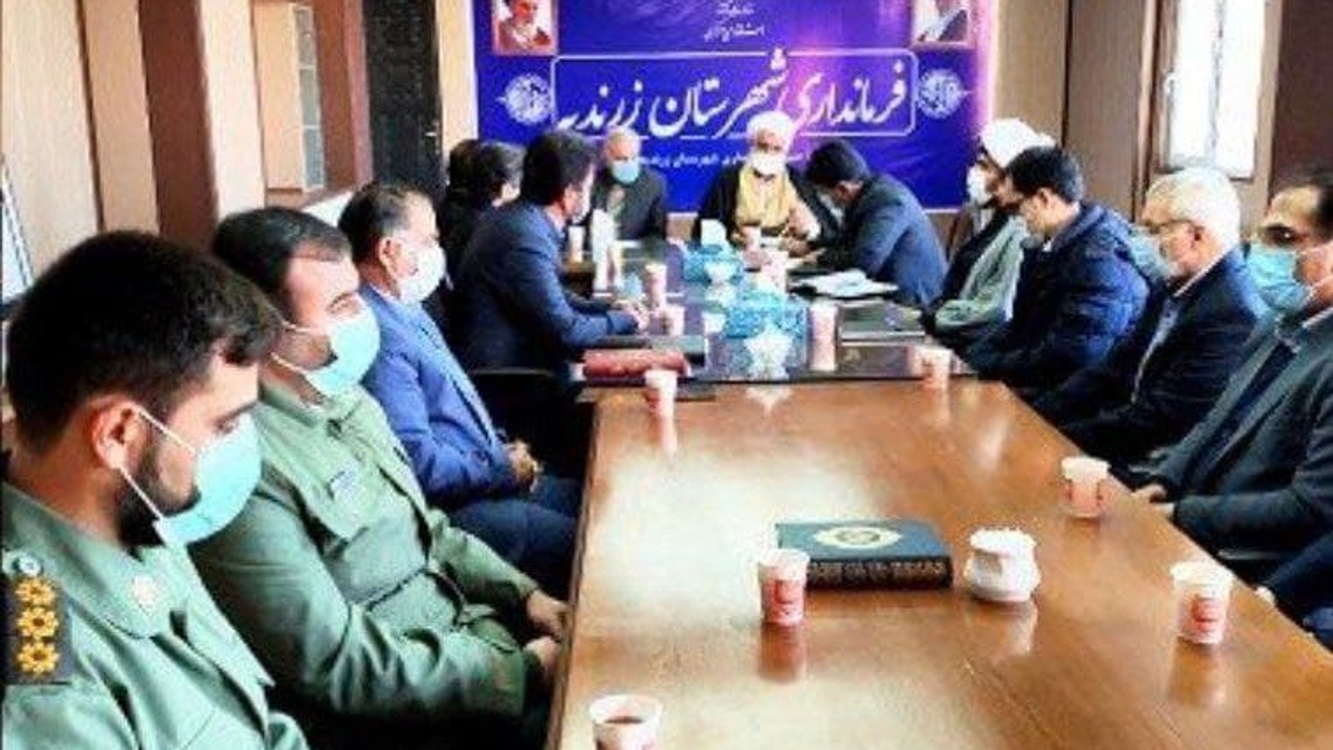 با حضور مهندس سلیمانی فرماندار شهرستان زرندیه ، حجت الاسلام والمسلمین ابراهیمی امام جمعه شهرستان زرندیه