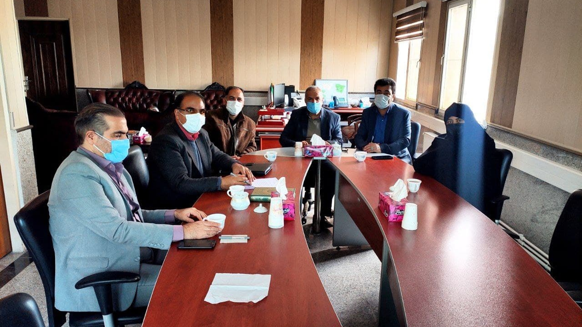 جناب آقای شالیان مقدم سرپرست بخشداری زاویه و اعضای شورای اسلامی و شهردار شهر زاویه