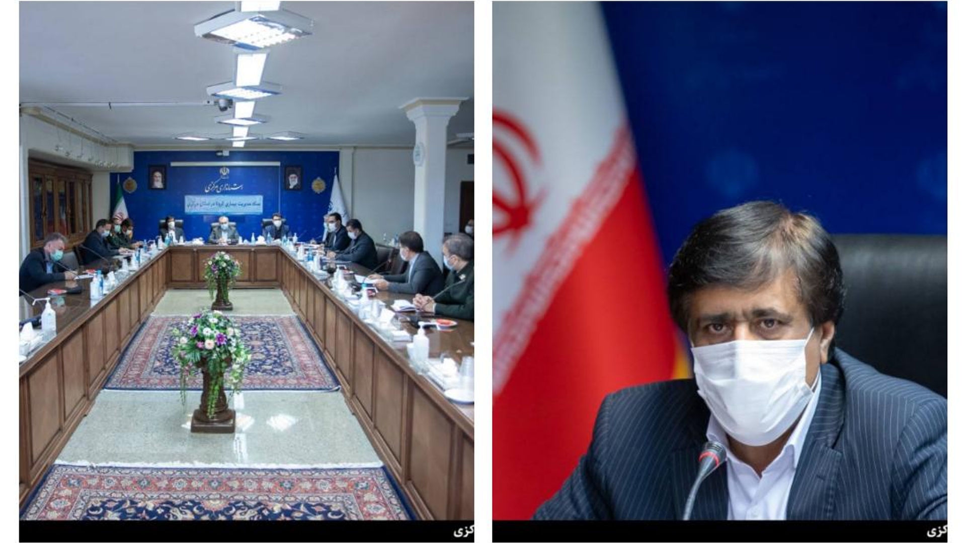 جلسه ستاد مديريت بيماري كرونا در استان مركزي به رياست استاندار با حضور اكرمي معاون سياسي،امنيتي و اجتماعي استاندار،رئيس دانشگاه علوم پزشكي اراك ، مديران كل و مسئولين عضو و از طريق ويدئو كنفرانس با حضور فرمانداران و برخي مديران برگزار شد