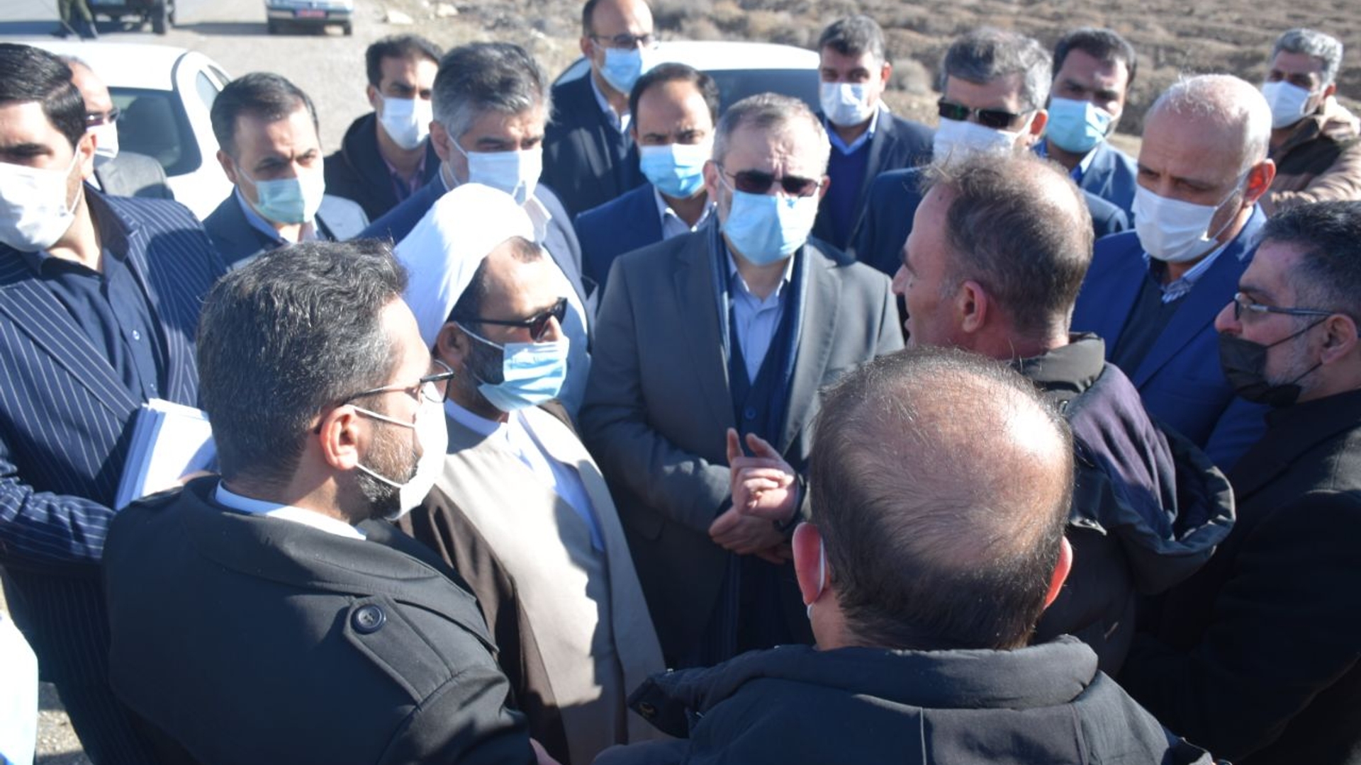 بازدید دکتر مخلص الائمه استاندار مرکزی از محور زیراب شهرستان محلات