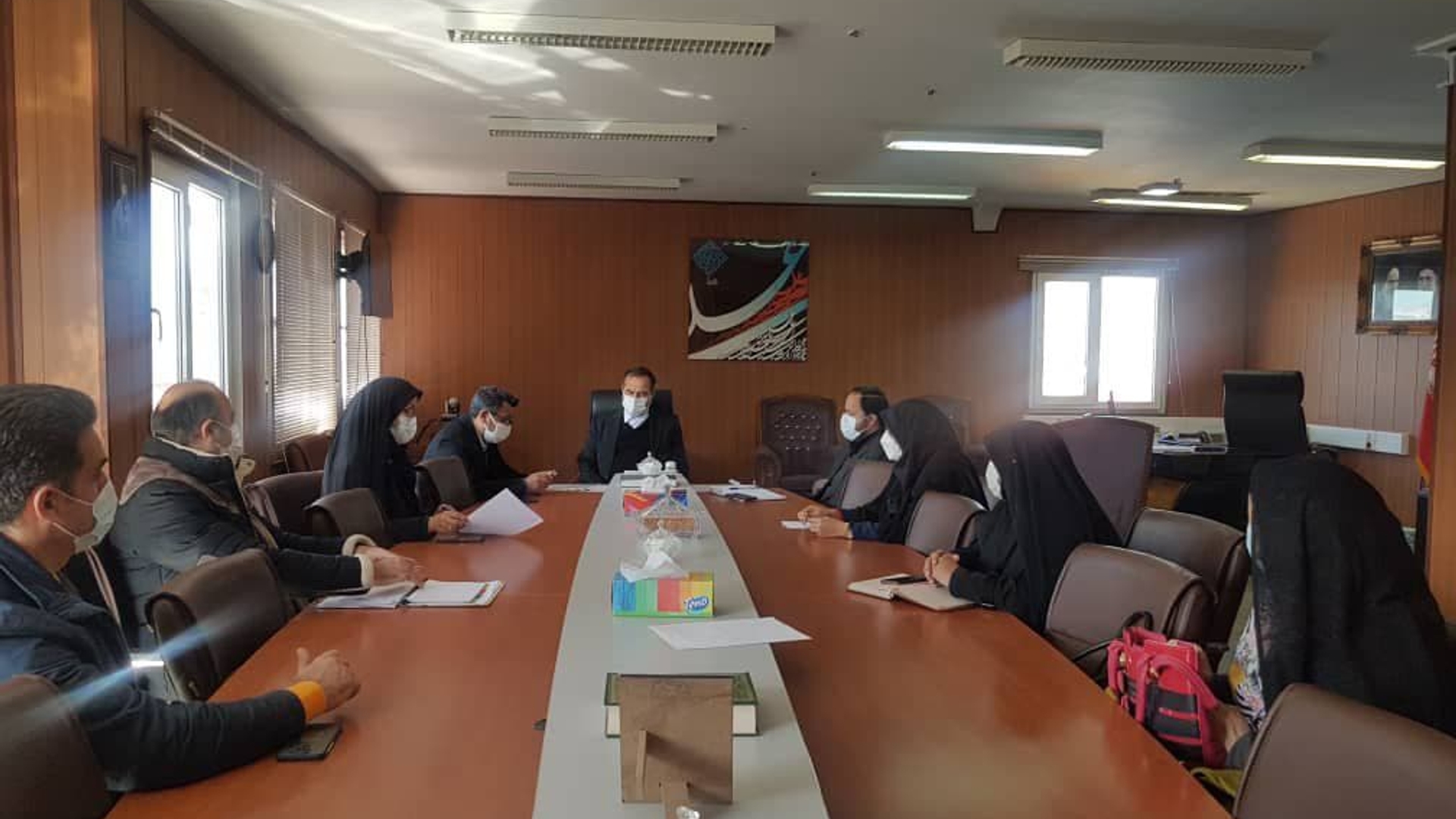 جلسه مشترک ستاد مدیریت کرونای شهرستان تفرش و کمیته سه نفره نظارت بر بازگشایی مدارس