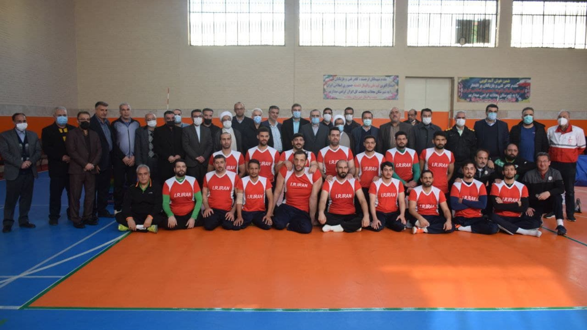 حضور معاون هماهنگی امور عمرانی ر اردوی تیم ملی والیبال نشسته ایران در شهرستان محلات