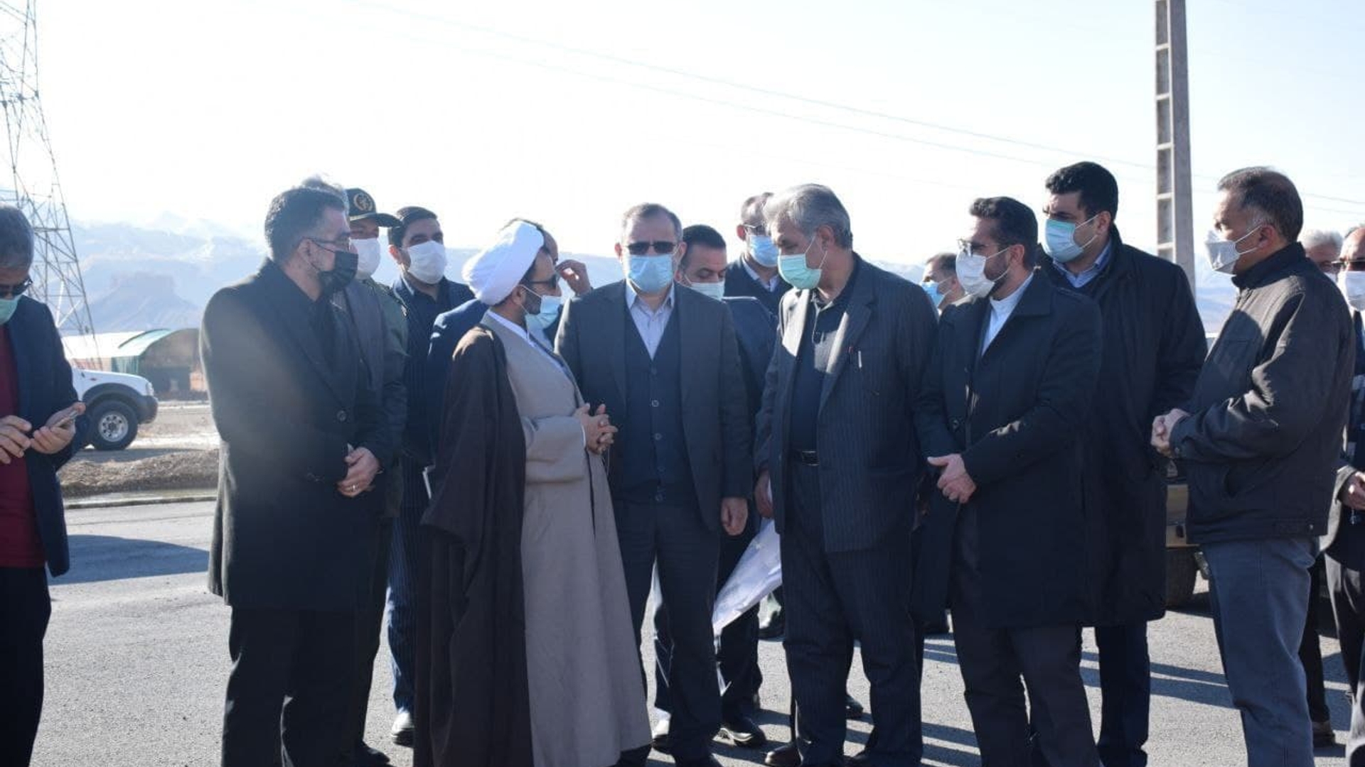 بازدید مسئولین استان از محور زیر آب  شهرستان محلات