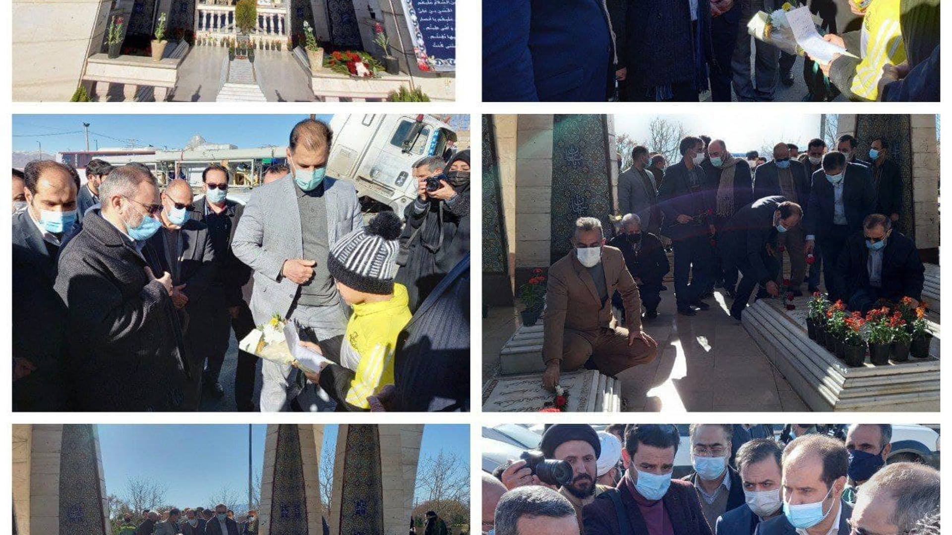 حضورمسئولین استان در يادمان شهدای گمنام شهرستان مذکور و ادای احترام به شهدای دفاع مقدس