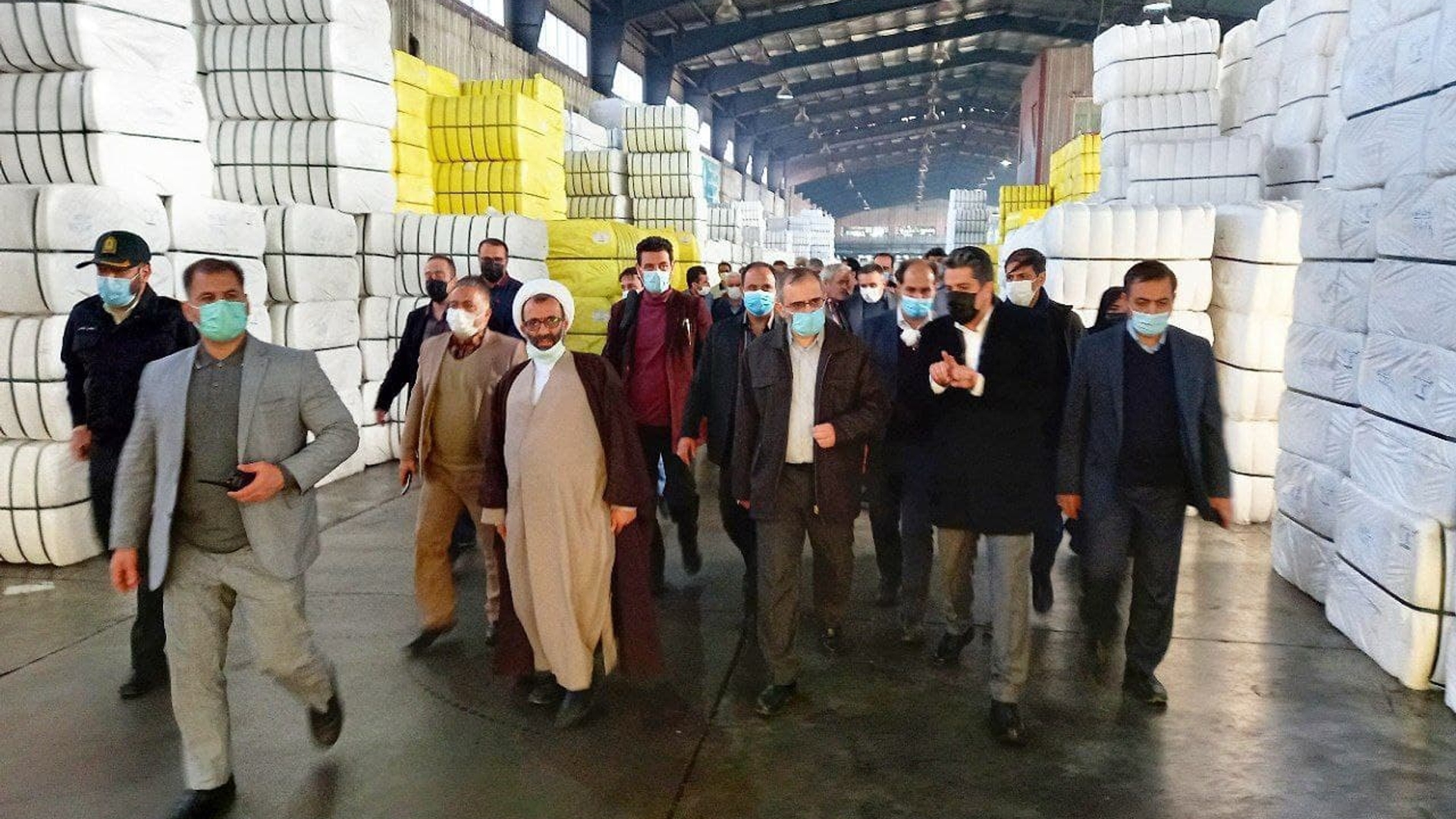 حضور مسئولین استان در مجتمع کارخانجات ساینا دلیجان