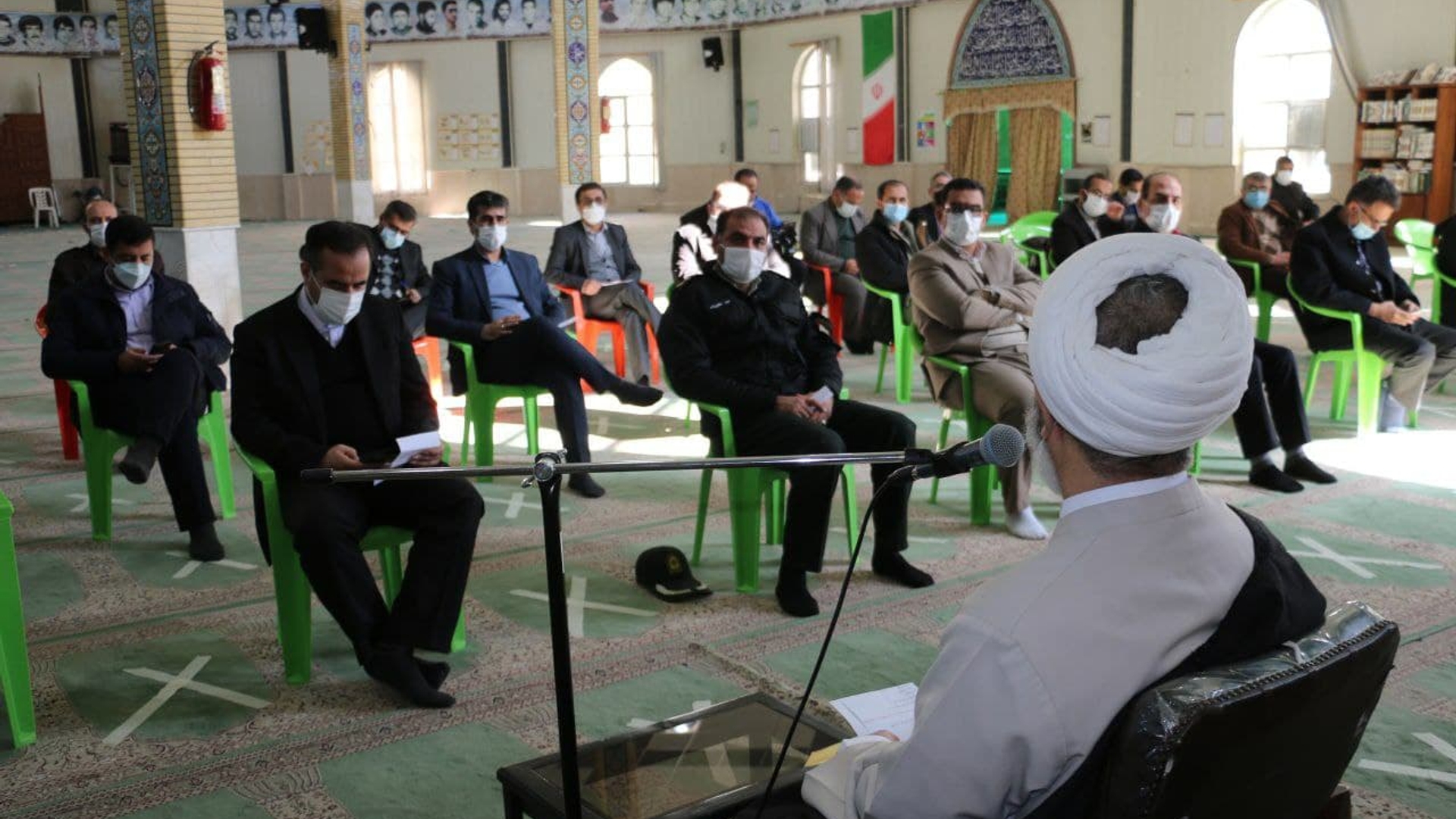 درس اخلاق مدیران شهرستان تفرش در محل مصلای ولایت.