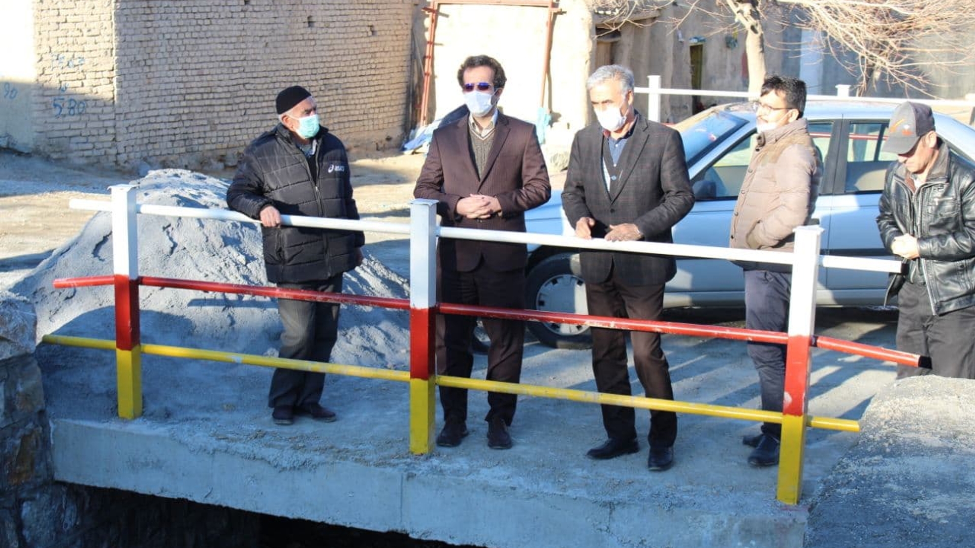 بازدید از روند تکمیل کانال هدایت آبهای سطحی روستای رازگردان شهرستان خنداب