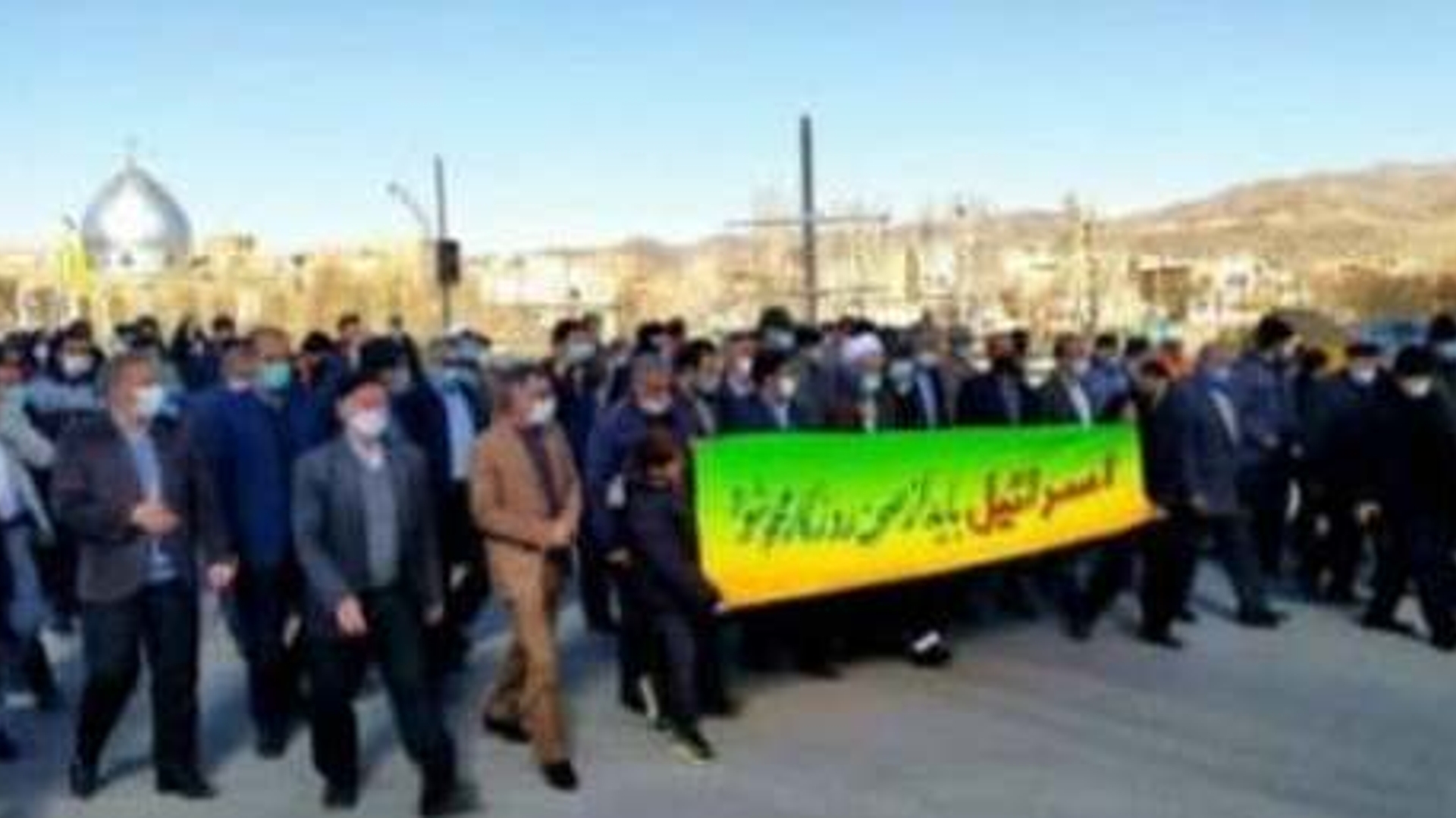 برگزاری تظاهرات برعلیه کشتار وحشیانه مردم مظلوم یمن در شهرستان خنداب