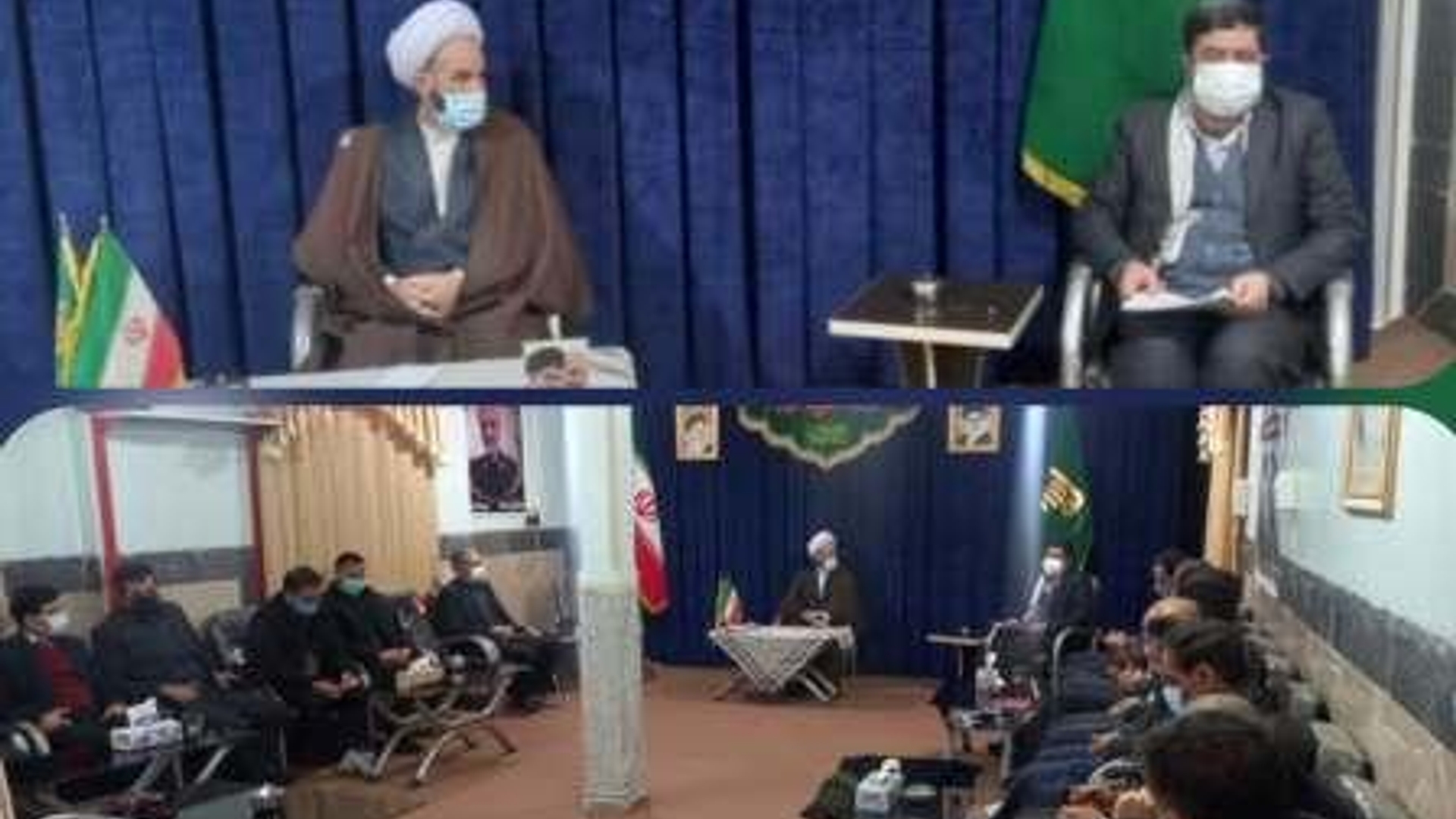 دیدار مجید گازری فرماندار شهرستان خنداب به اتفاق جمعی ازمدیران دستگاههای اجرایی با امام جمعه