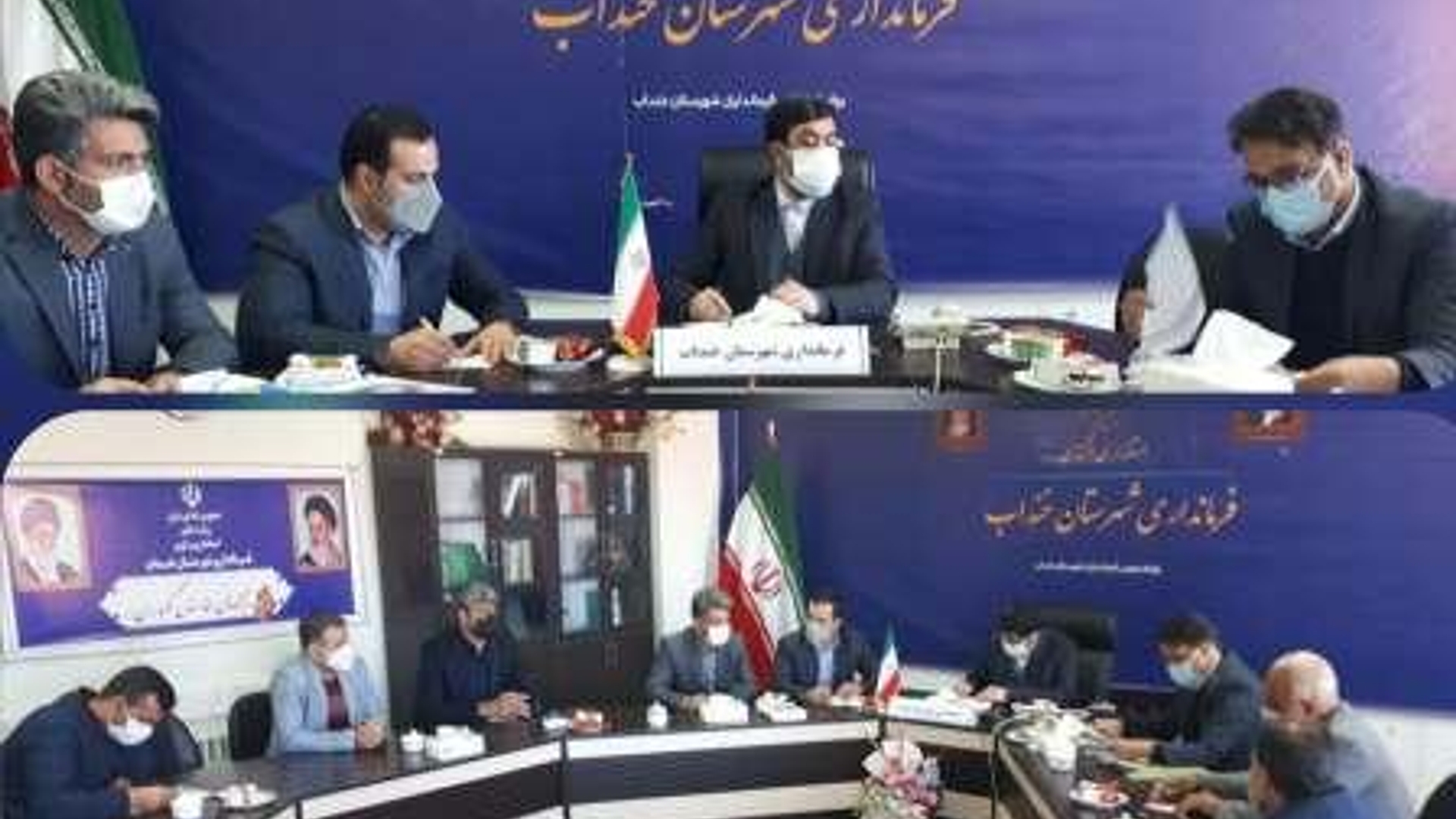 دیدار رئیس اتاق اصناف و مسئولین اتحادیه های صنفی با فرماندارشهرستان خنداب