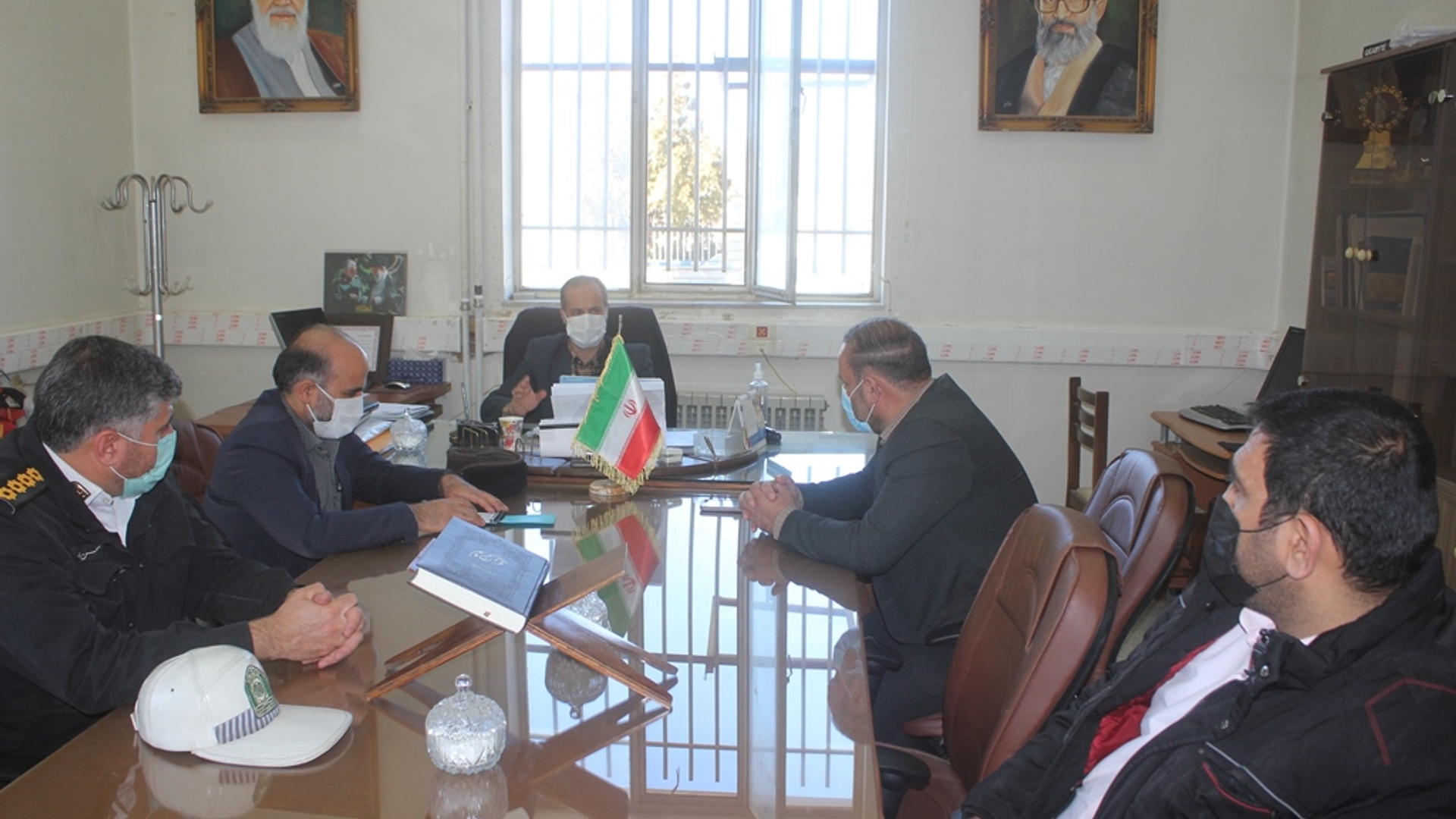 جلسه هماهنگی برگزاری راهپیمایی خودرویی 22 بهمن در شهرستان خمین برگزار شد