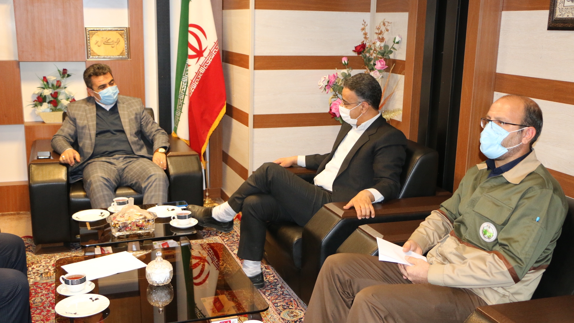 دیدار مدیرکل منابع طبیعی و آبخیز داری استان مرکزی با فرماندار شهرستان شازند